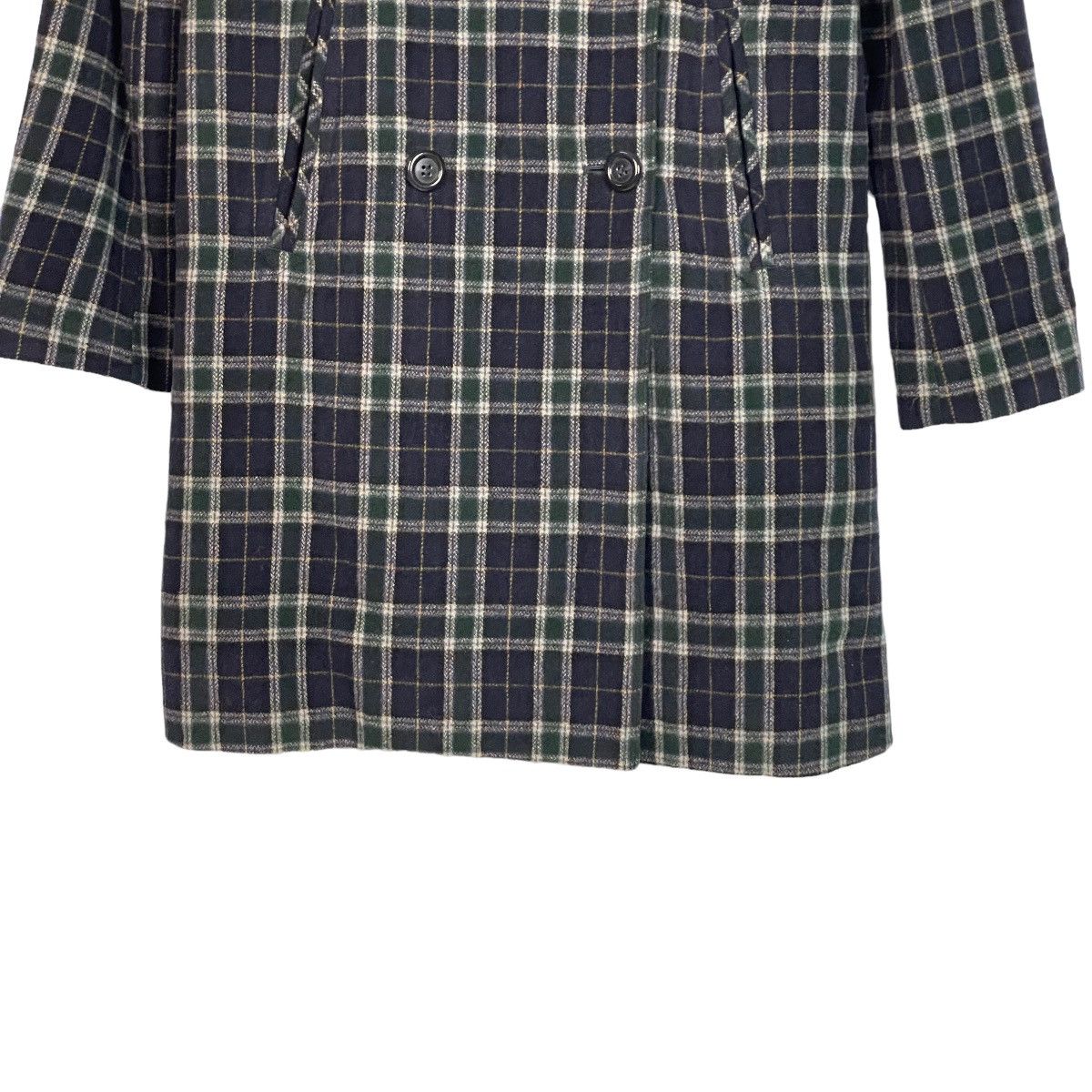 Japanese Brand Peyton Place Flannel Double Breasted Bridge Coat Size L / US 10 / IT 46 - 5 Thumbnail