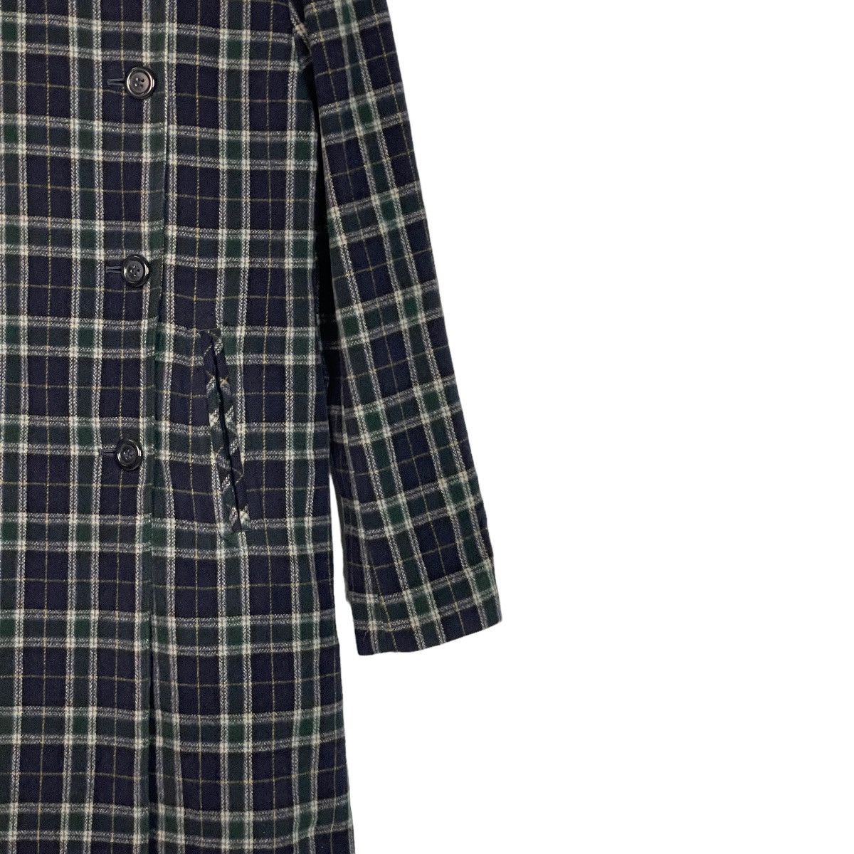 Japanese Brand Peyton Place Flannel Double Breasted Bridge Coat Size L / US 10 / IT 46 - 4 Thumbnail