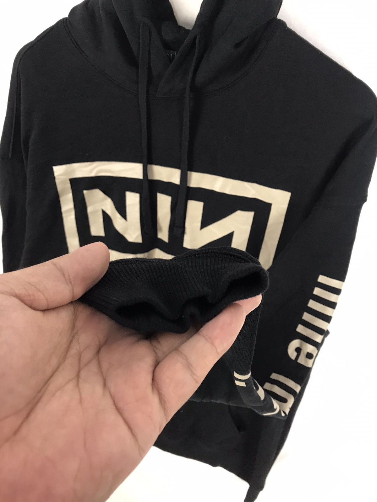 Band Tees × Vintage Nine Inch Nails Black Hoodie Sweatshirt Size US L / EU 52-54 / 3 - 7 Thumbnail