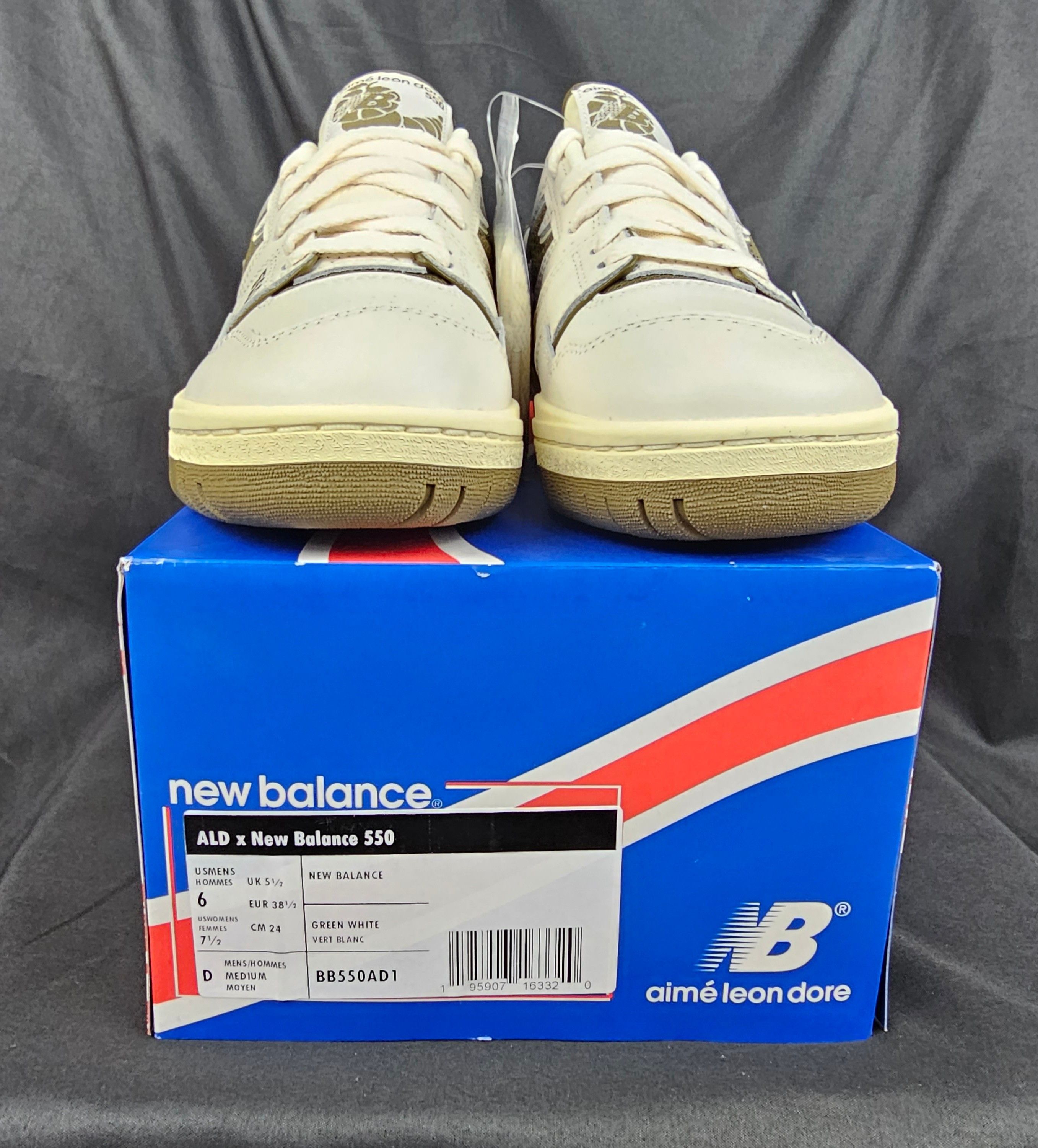 Aime Leon Dore × New Balance New Balance 550 x Aime Leon Dore White Olive Men's Size 6 US Size US 6 / EU 39 - 8 Thumbnail
