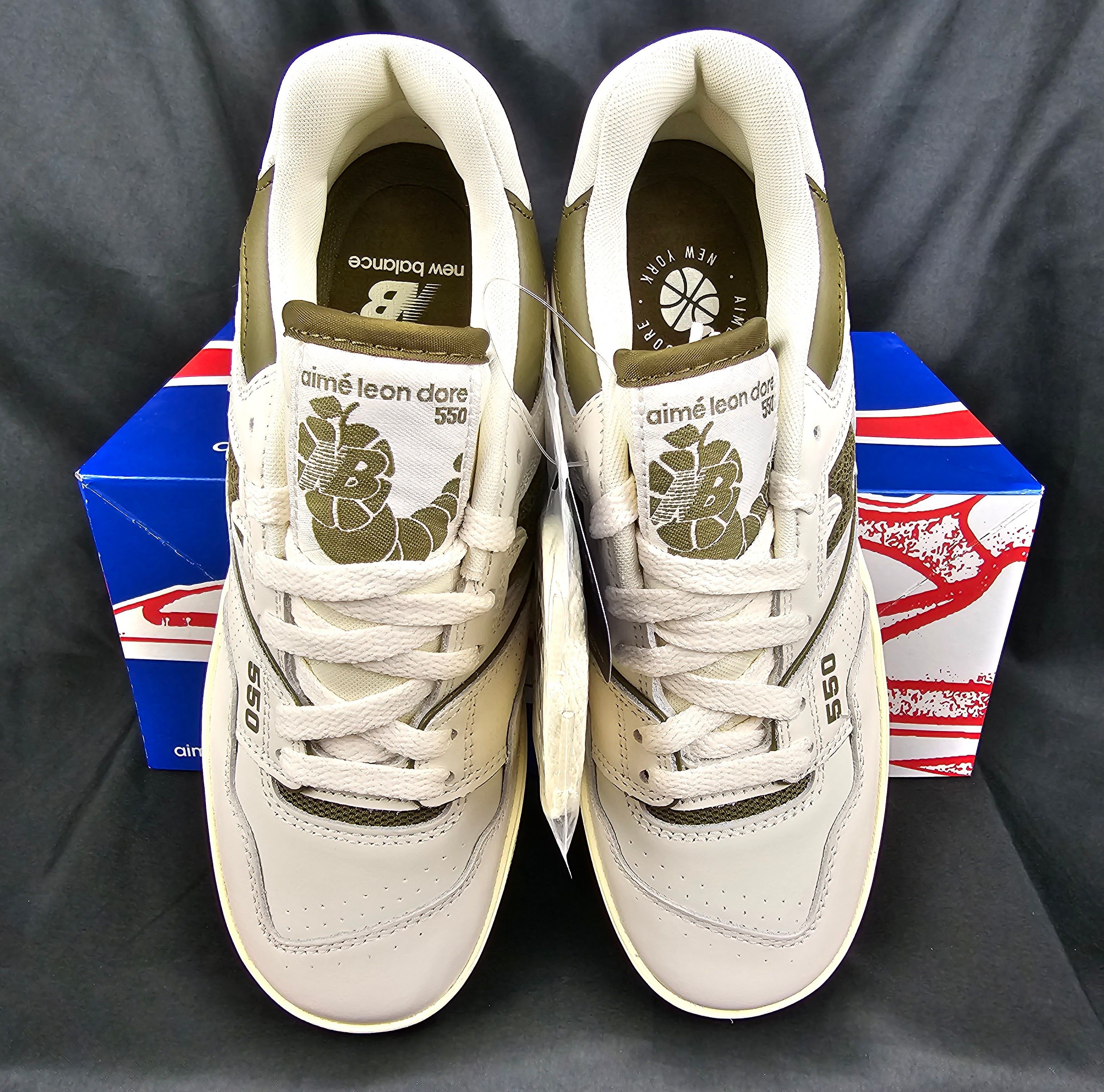 Aime Leon Dore × New Balance New Balance 550 x Aime Leon Dore White Olive Men's Size 6 US Size US 6 / EU 39 - 4 Thumbnail