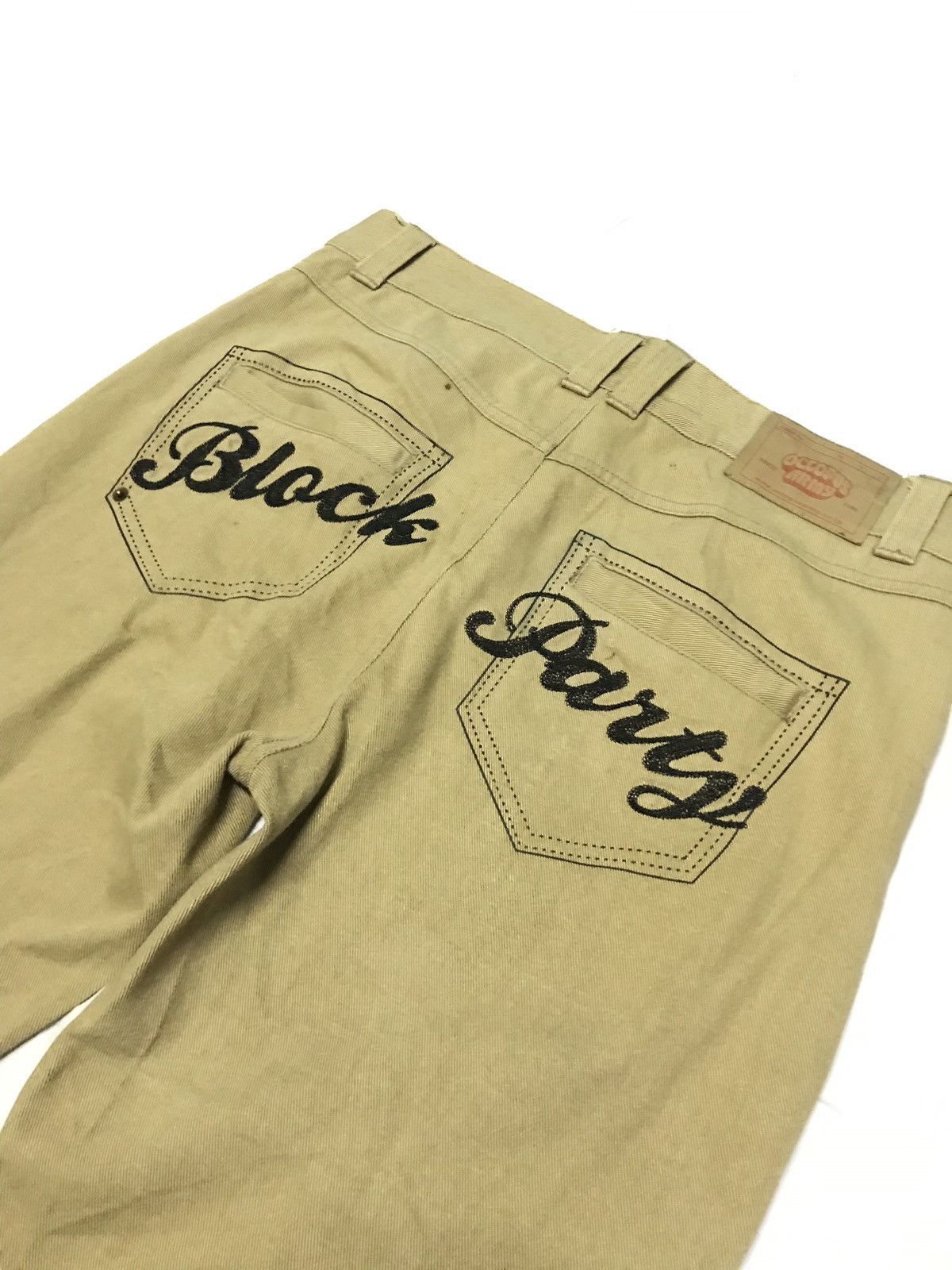 HIDEAWAYS × Japanese Brand × Octopus Octopus Army Block Party Casual Khaki Denim Jeans Size US 34 / EU 50 - 8 Thumbnail