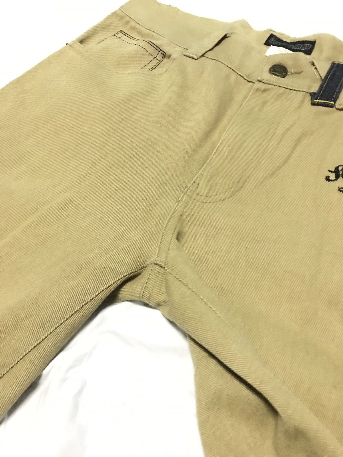 HIDEAWAYS × Japanese Brand × Octopus Octopus Army Block Party Casual Khaki Denim Jeans Size US 34 / EU 50 - 4 Thumbnail