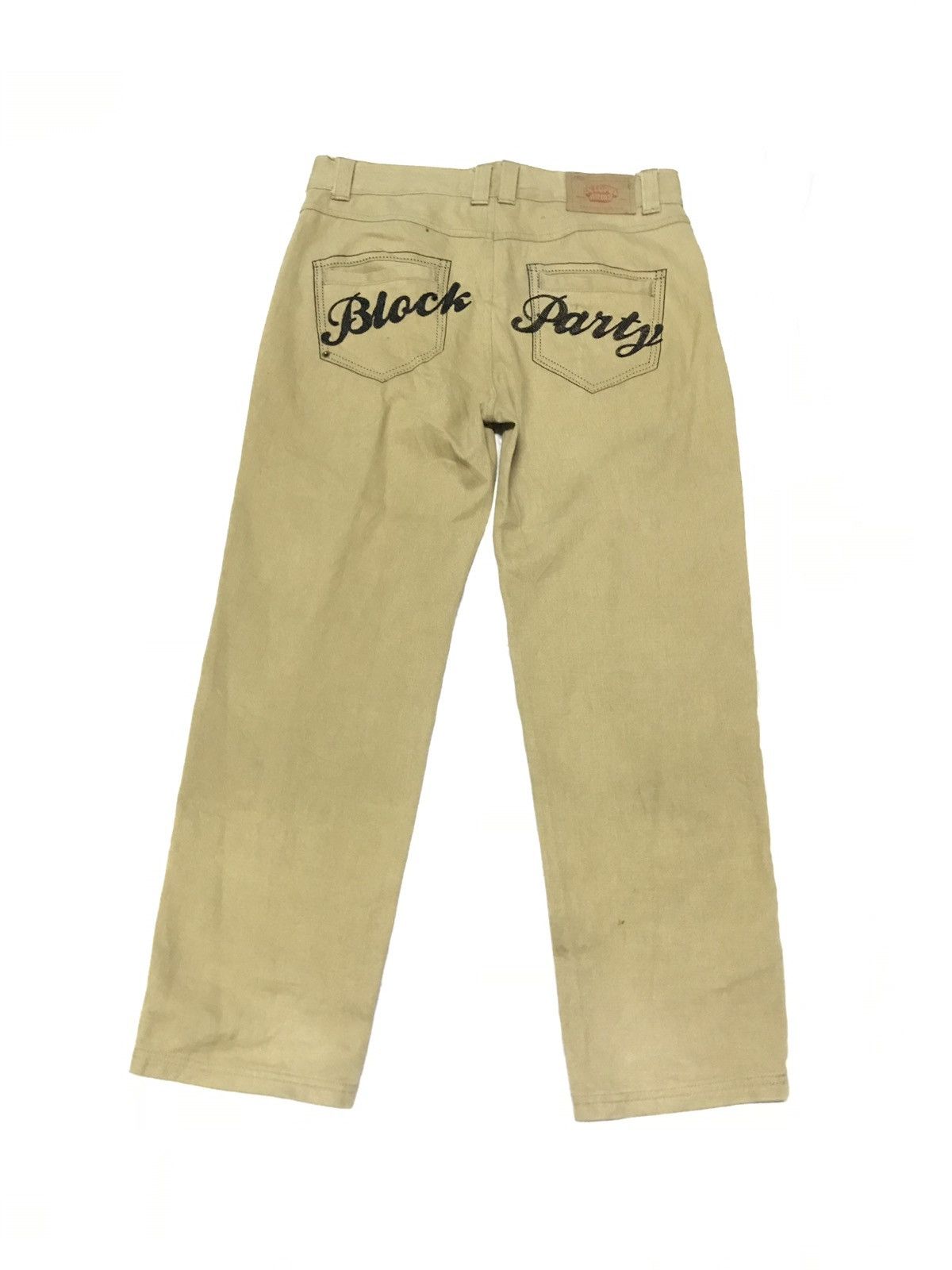 HIDEAWAYS × Japanese Brand × Octopus Octopus Army Block Party Casual Khaki Denim Jeans Size US 34 / EU 50 - 2 Thumbnail
