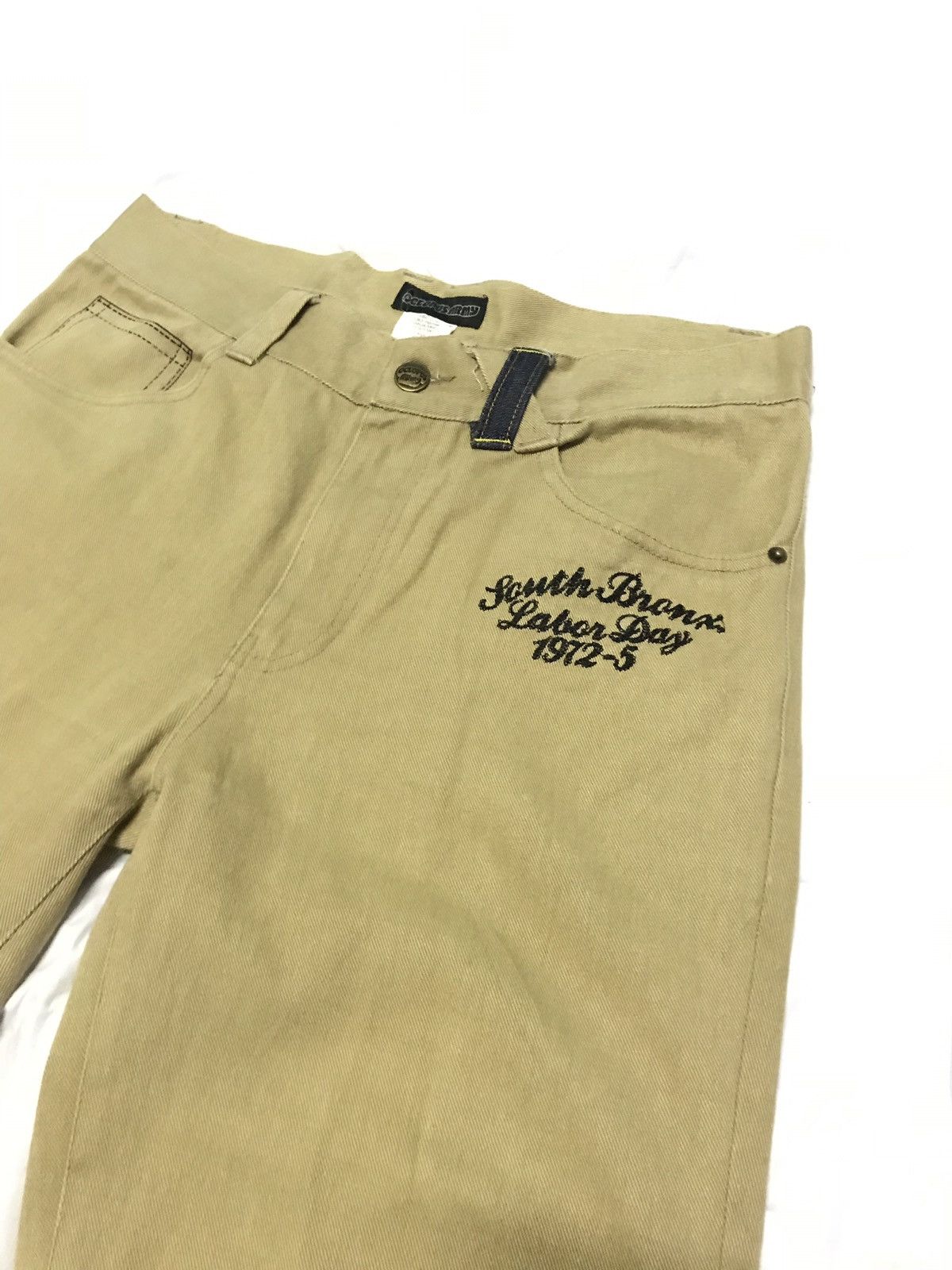 HIDEAWAYS × Japanese Brand × Octopus Octopus Army Block Party Casual Khaki Denim Jeans Size US 34 / EU 50 - 3 Thumbnail