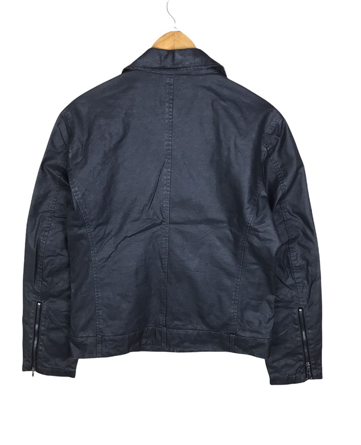 Japanese Brand × Mossimo Mossimo Black Waxed Coated Double Collar Jacket Size US L / EU 52-54 / 3 - 2 Thumbnail