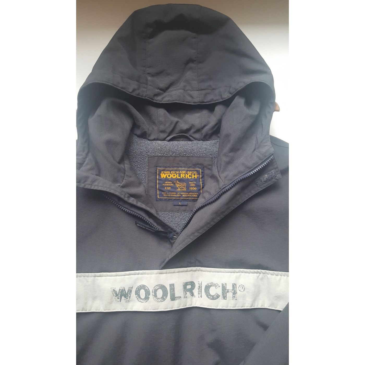 Woolrich Woolen Mills Hooded Side Zip Anorak with Kangaroo Zipper Pockets Size US L / EU 52-54 / 3 - 3 Thumbnail