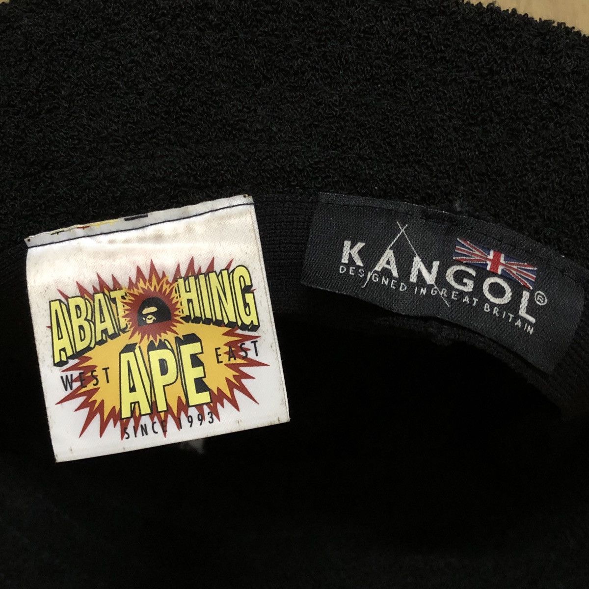 Bape 🔥BAPE X KANGOL BLACK Bucket Hat🔥 Size ONE SIZE - 5 Thumbnail