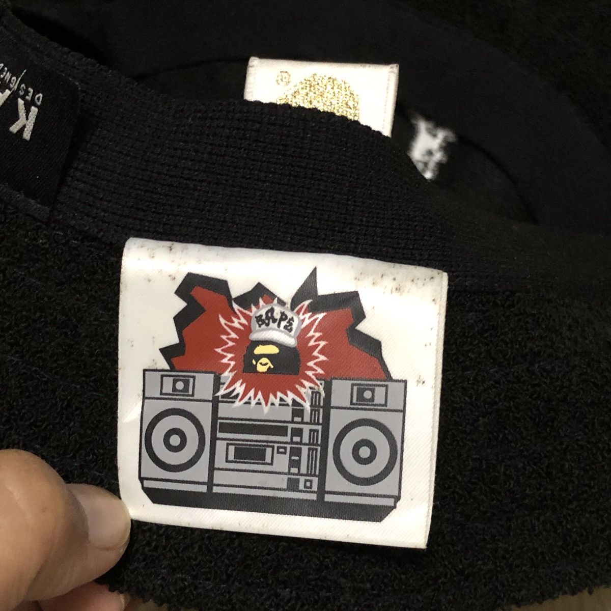 Bape 🔥BAPE X KANGOL BLACK Bucket Hat🔥 Size ONE SIZE - 6 Thumbnail