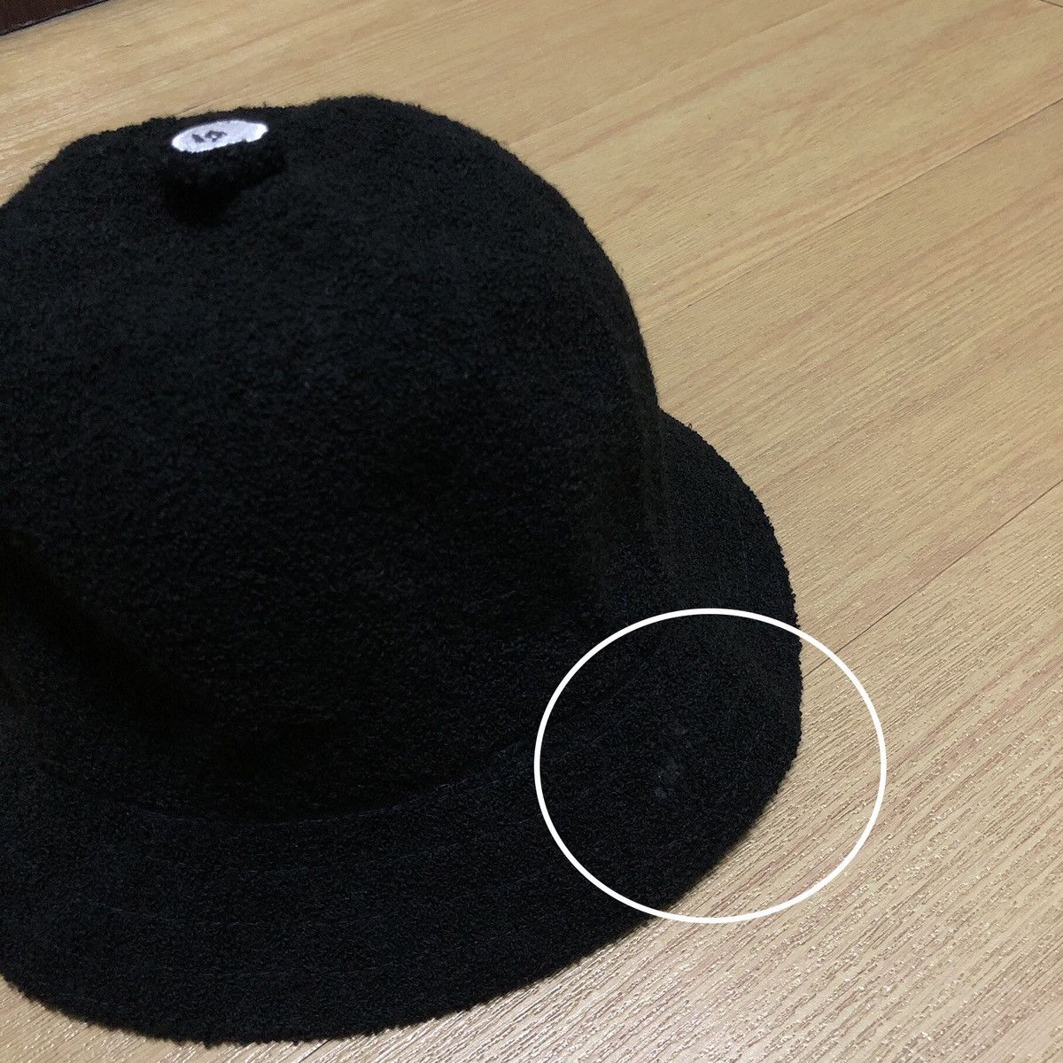 Bape 🔥BAPE X KANGOL BLACK Bucket Hat🔥 Size ONE SIZE - 2 Thumbnail