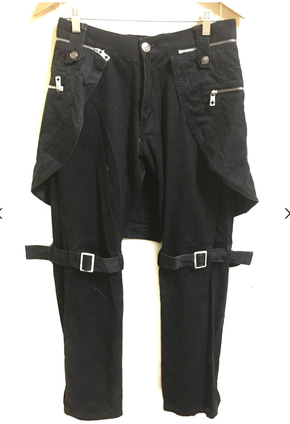 image of Bernings Sho Seditionaries Punk Bondage Pants in Black, Men's (Size 31)