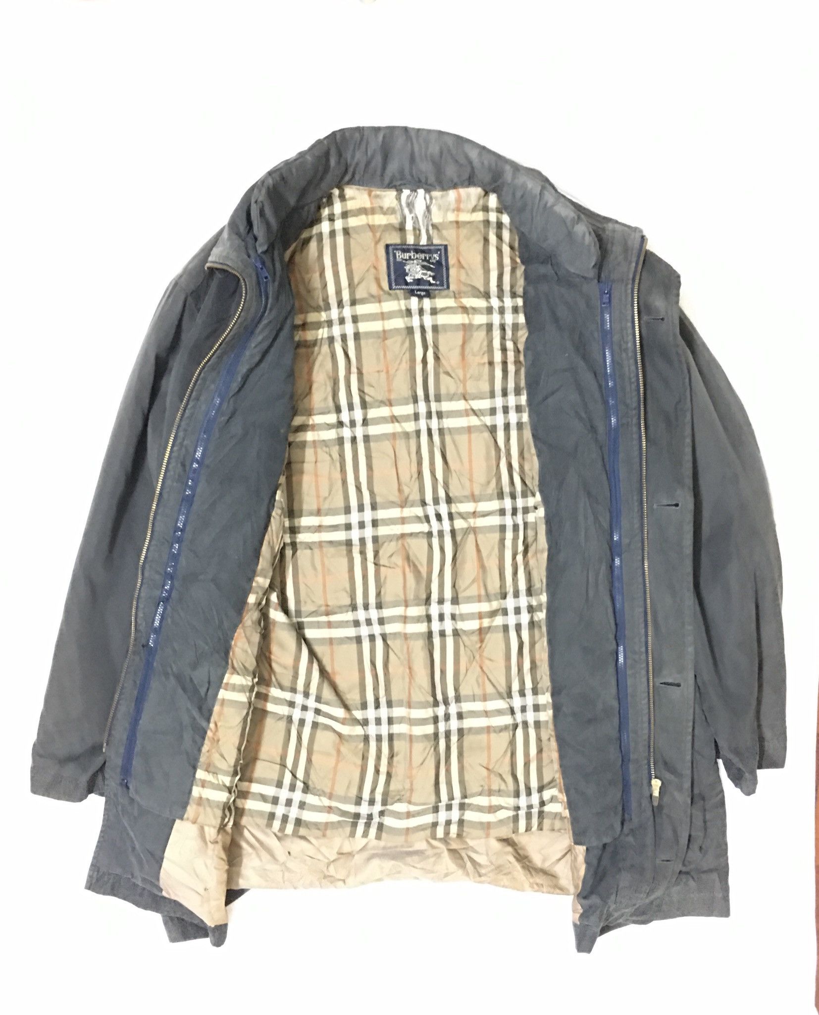 Burberry × Burberry Prorsum Vintage Burberrys Porsum Trench Coat with Hoodie Size US L / EU 52-54 / 3 - 3 Thumbnail