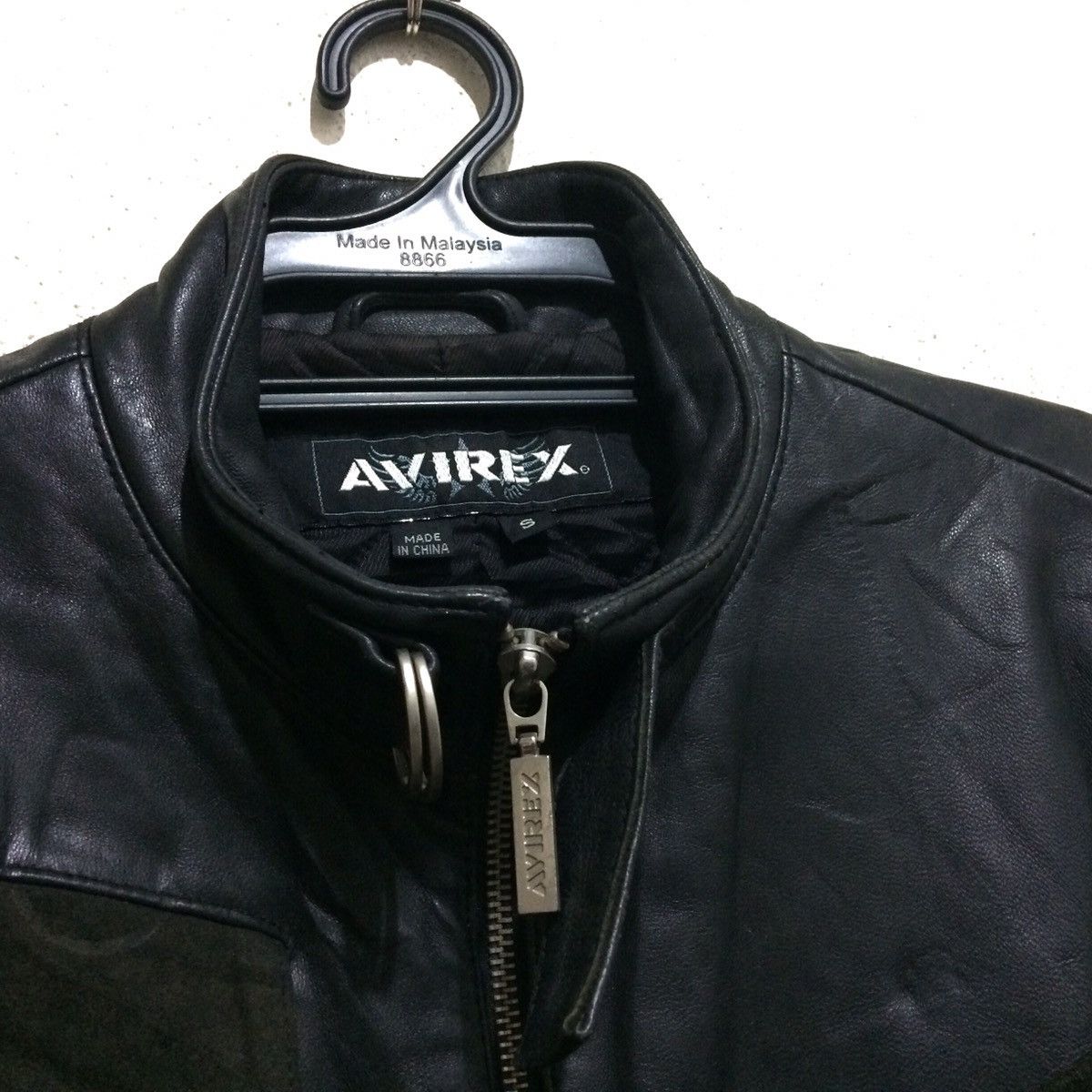 Avirex Vtg AVIREX Leather Embroidery Suede Military Punk Design Size M / US 6-8 / IT 42-44 - 6 Thumbnail