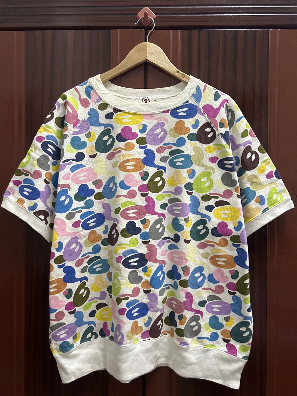 Bape Og Baby Milo Multi Camo Short Sleeve Sweatshirts Size US L / EU 52-54 / 3 - 1 Thumbnail