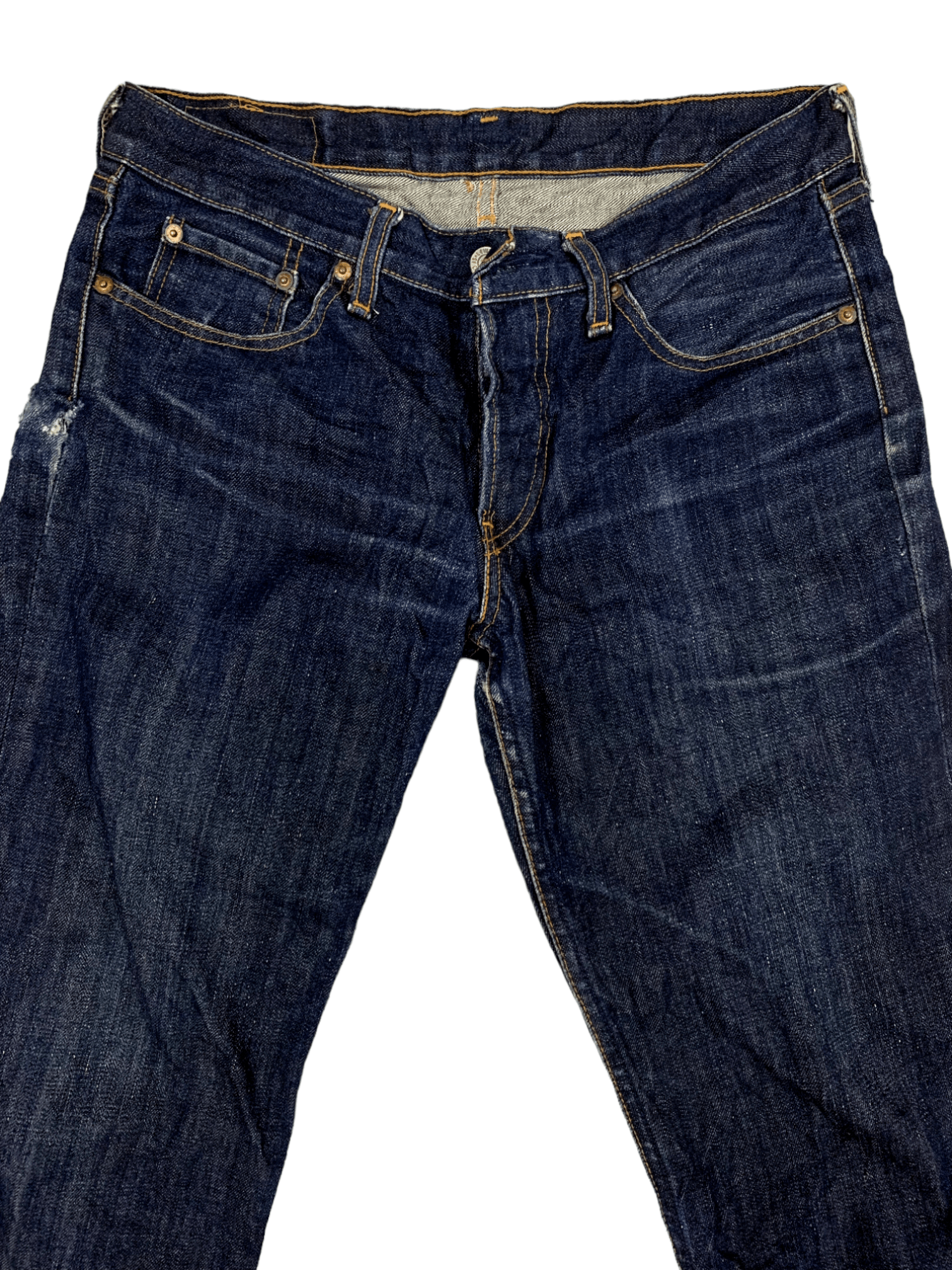 Levi's × Levi's Vintage Clothing SALES🔥Vintage 90s Levis 522 Raw Denim Distressed Jeans Size US 31 - 2 Thumbnail