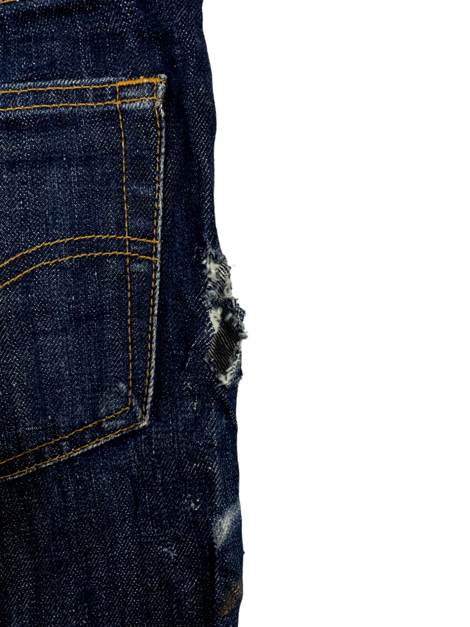 Levi's × Levi's Vintage Clothing SALES🔥Vintage 90s Levis 522 Raw Denim Distressed Jeans Size US 31 - 10 Thumbnail