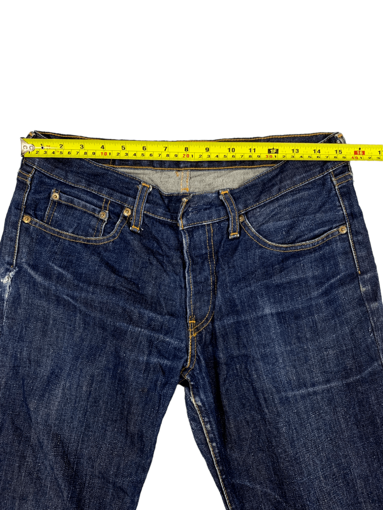 Levi's × Levi's Vintage Clothing SALES🔥Vintage 90s Levis 522 Raw Denim Distressed Jeans Size US 31 - 11 Thumbnail