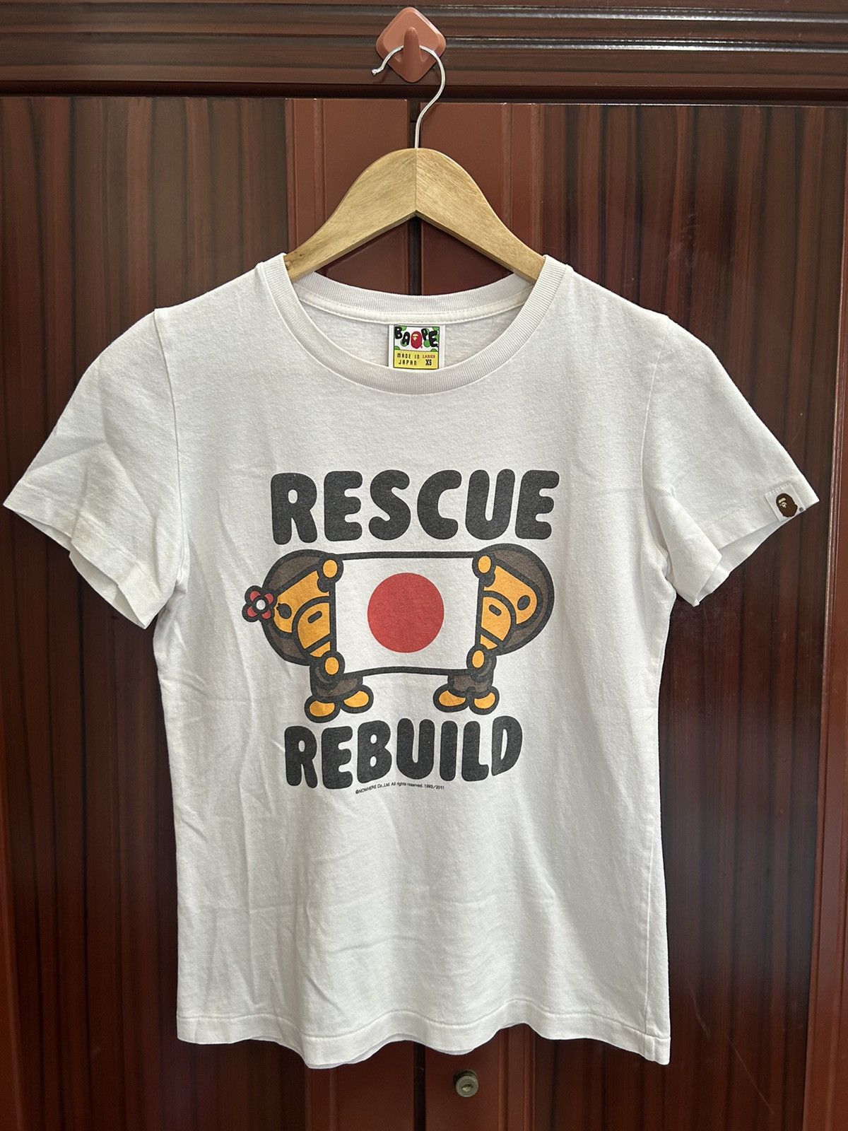 Bape Rescue & Rebuild Charity Tee Size XS / US 0-2 / IT 36-38 - 1 Thumbnail