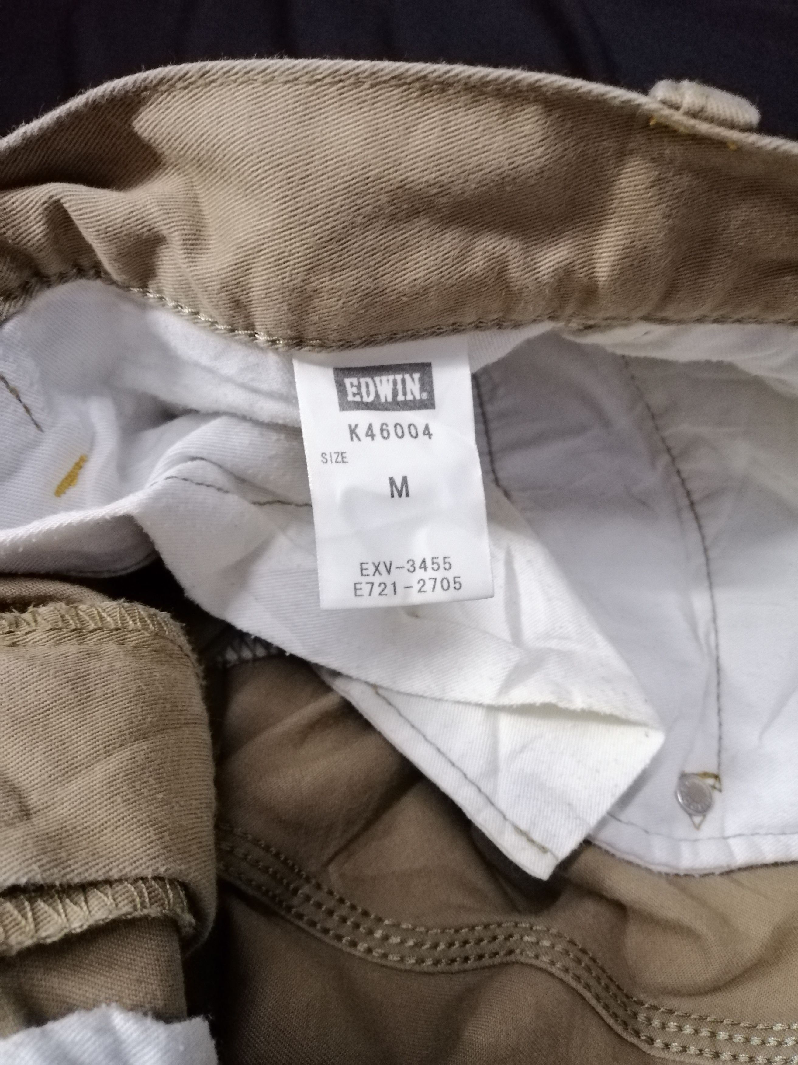 Edwin Cargo Pockets Edwin Work Wear Zipper Pockets Straight Slim Size US 33 - 7 Thumbnail