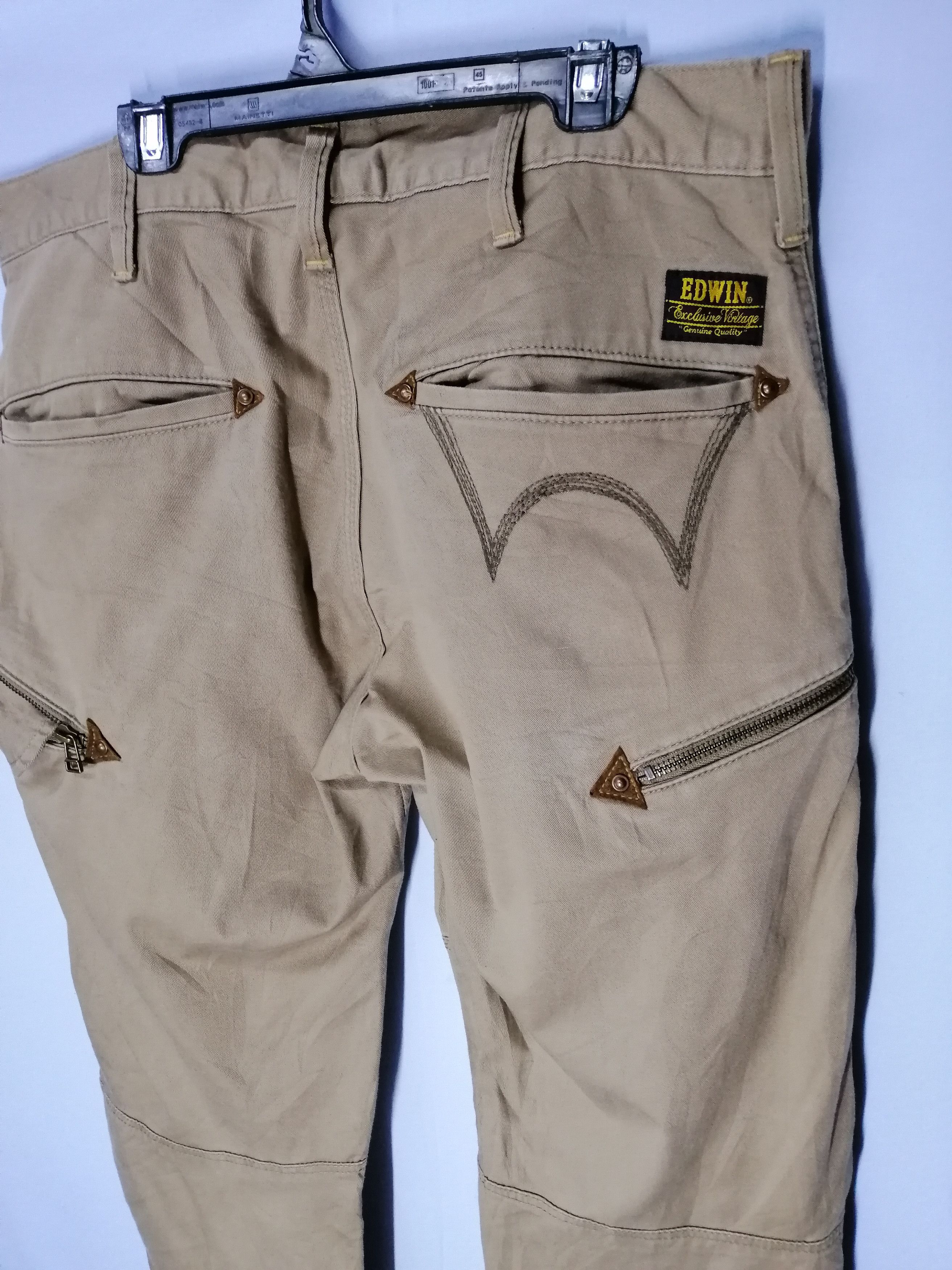 Edwin Cargo Pockets Edwin Work Wear Zipper Pockets Straight Slim Size US 33 - 6 Thumbnail