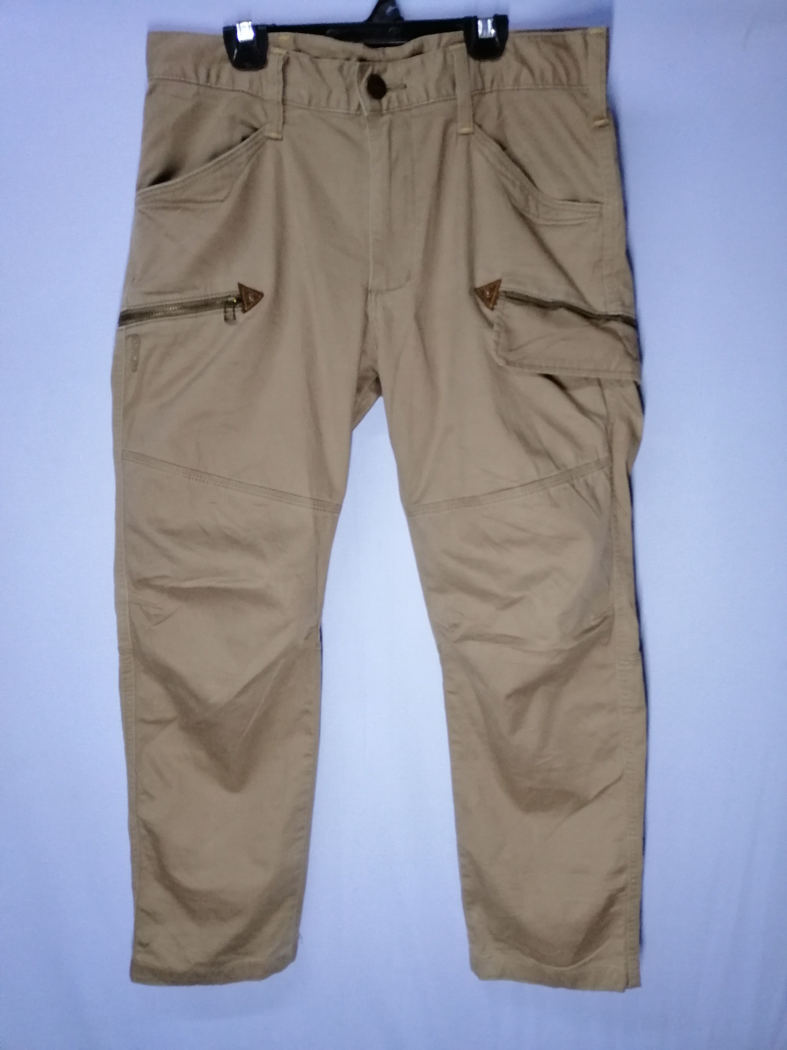 Edwin Cargo Pockets Edwin Work Wear Zipper Pockets Straight Slim Size US 33 - 1 Thumbnail
