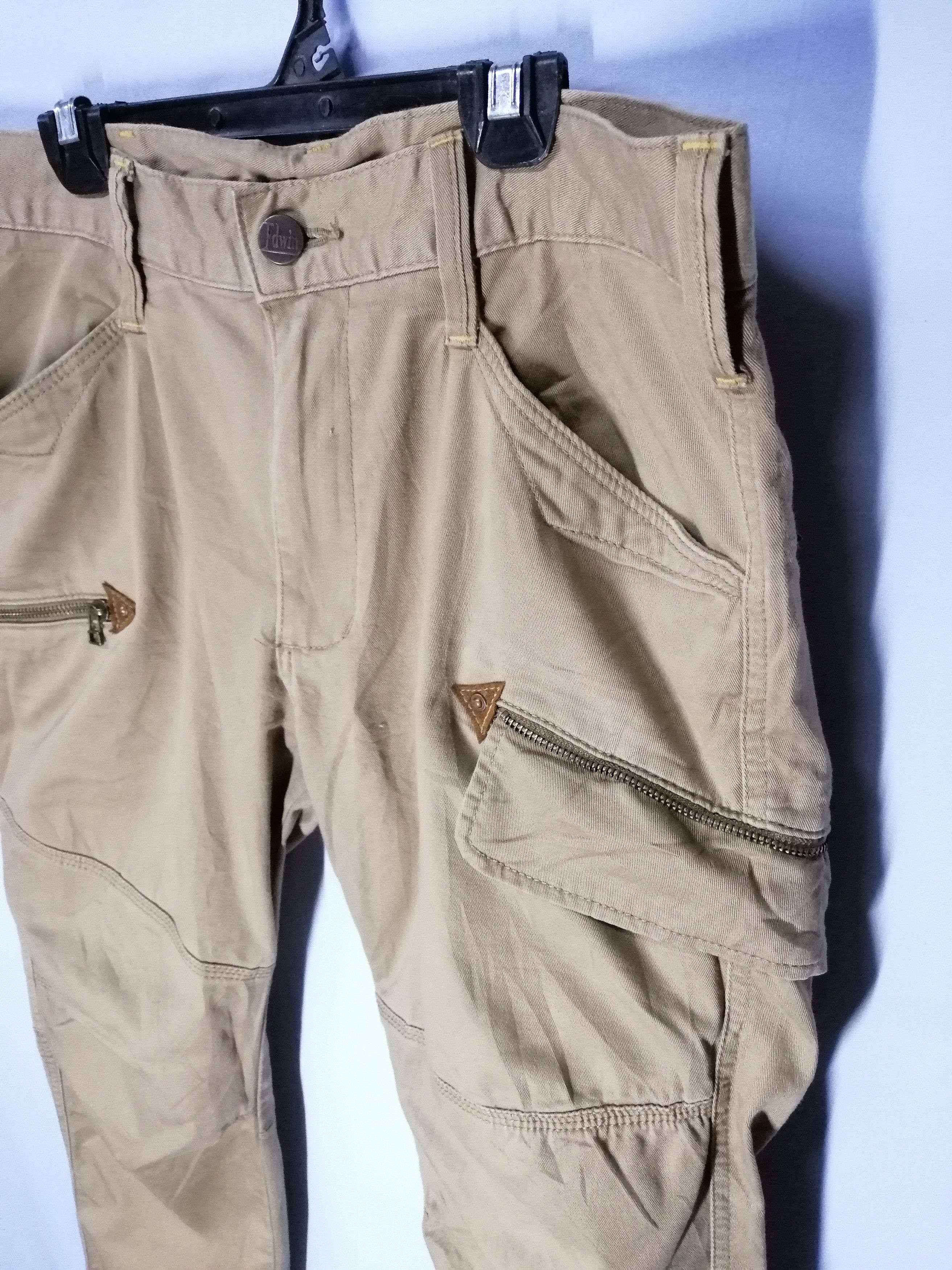 Edwin Cargo Pockets Edwin Work Wear Zipper Pockets Straight Slim Size US 33 - 4 Thumbnail