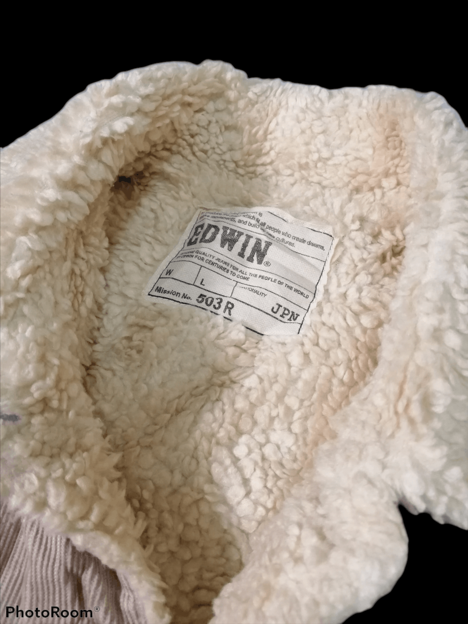 Edwin Vintage Corduroy Trucker Sherpa Lining Jacket Size US L / EU 52-54 / 3 - 3 Thumbnail