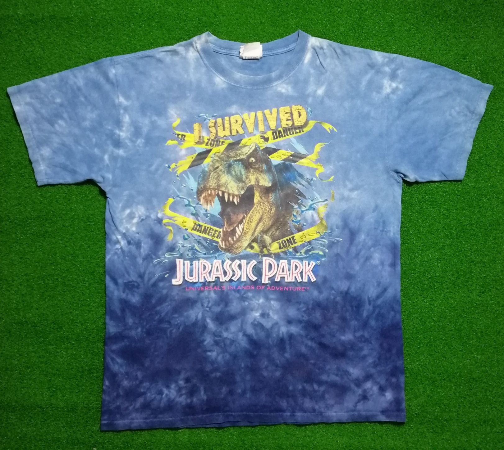 Other Vintage 90s Jurassic Park Tie Dye Big Logo Tshirt Movie Size US L / EU 52-54 / 3 - 1 Thumbnail