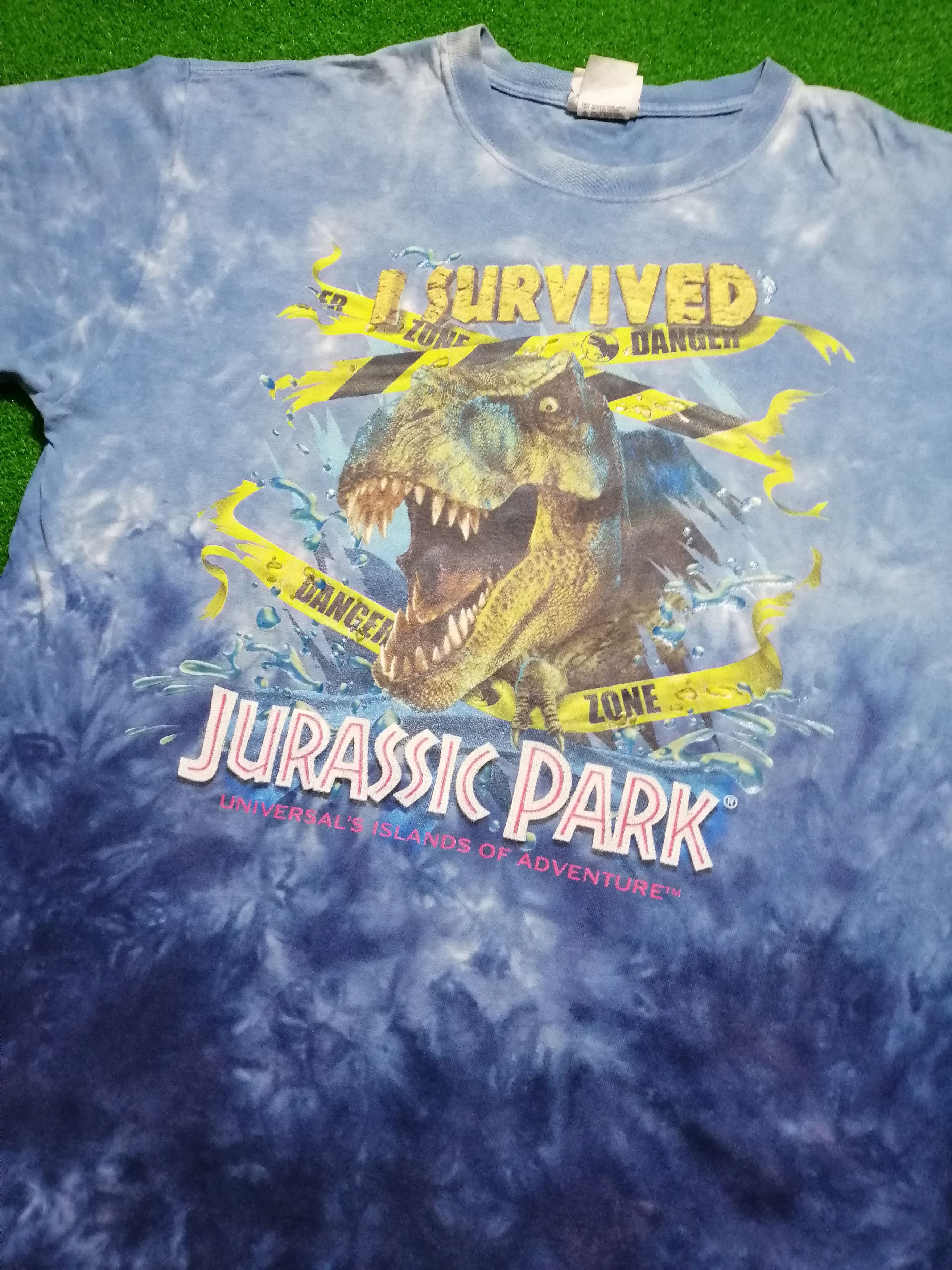 Other Vintage 90s Jurassic Park Tie Dye Big Logo Tshirt Movie Size US L / EU 52-54 / 3 - 2 Thumbnail