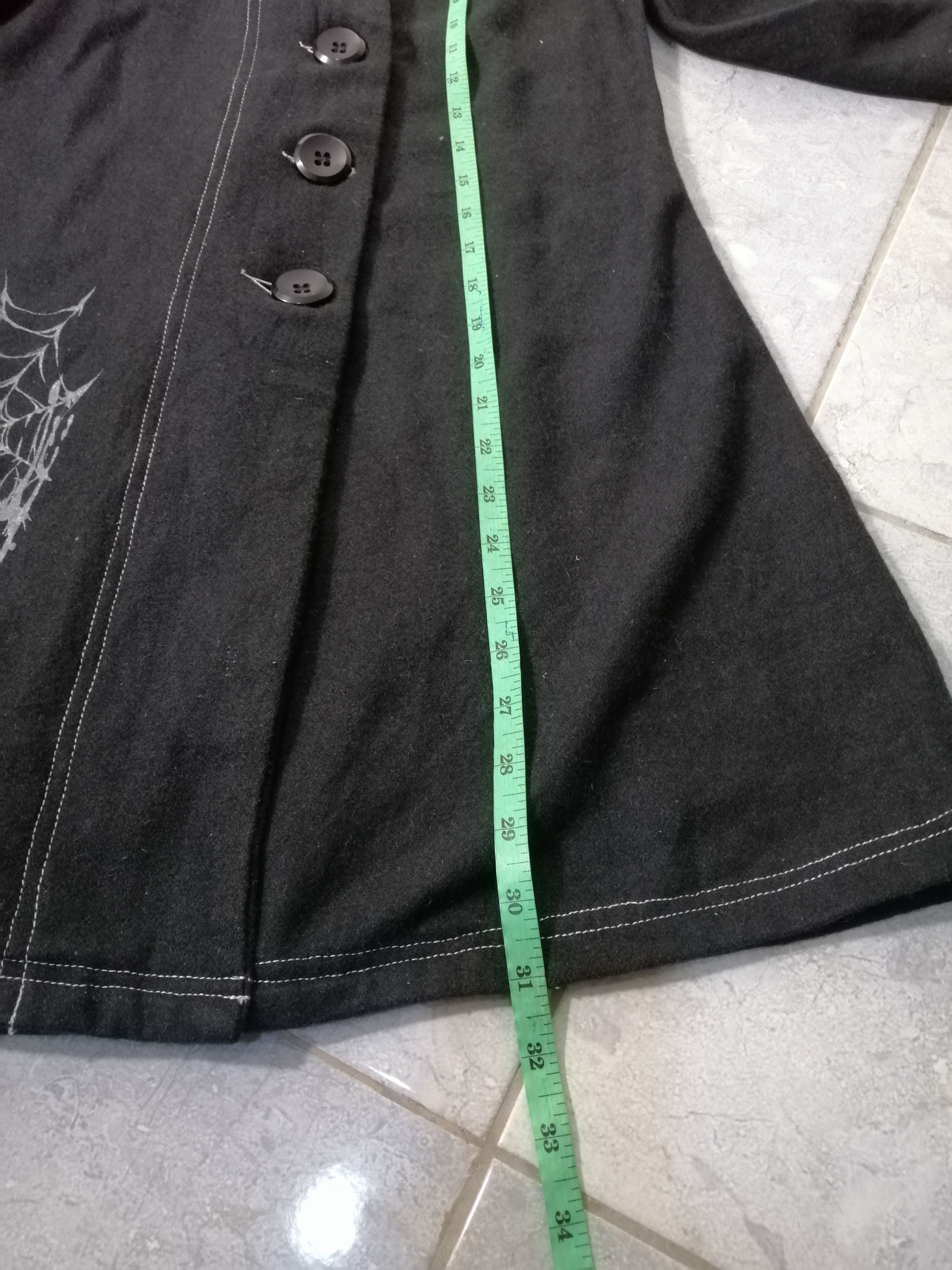 Japanese Brand H. Anarchysm For Plus Skull Long Jacket Punk Size US S / EU 44-46 / 1 - 8 Thumbnail