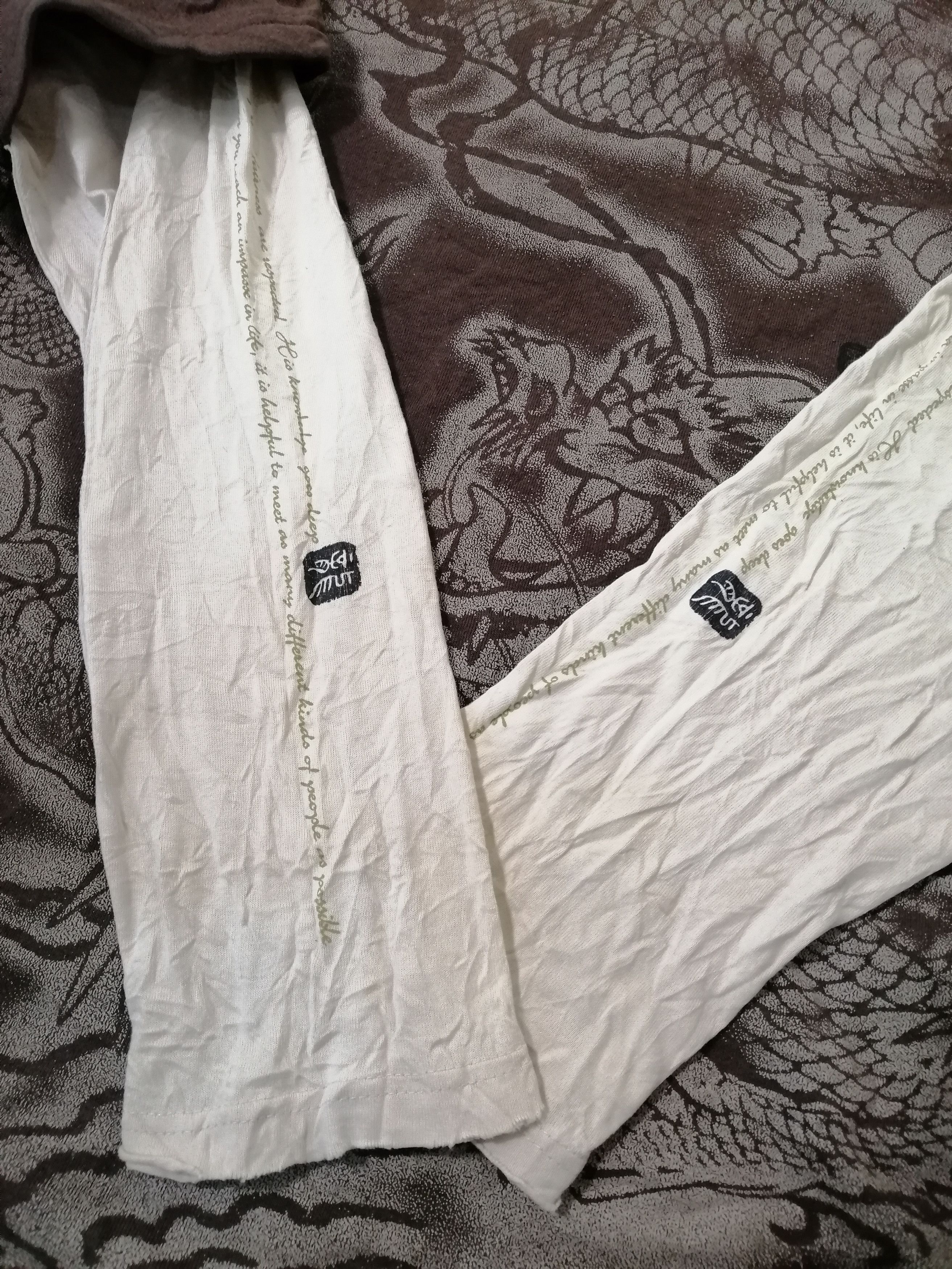 Japanese Brand Dragon Art Short Sleeve Sweat Over Print Sick Inner Size US L / EU 52-54 / 3 - 6 Thumbnail