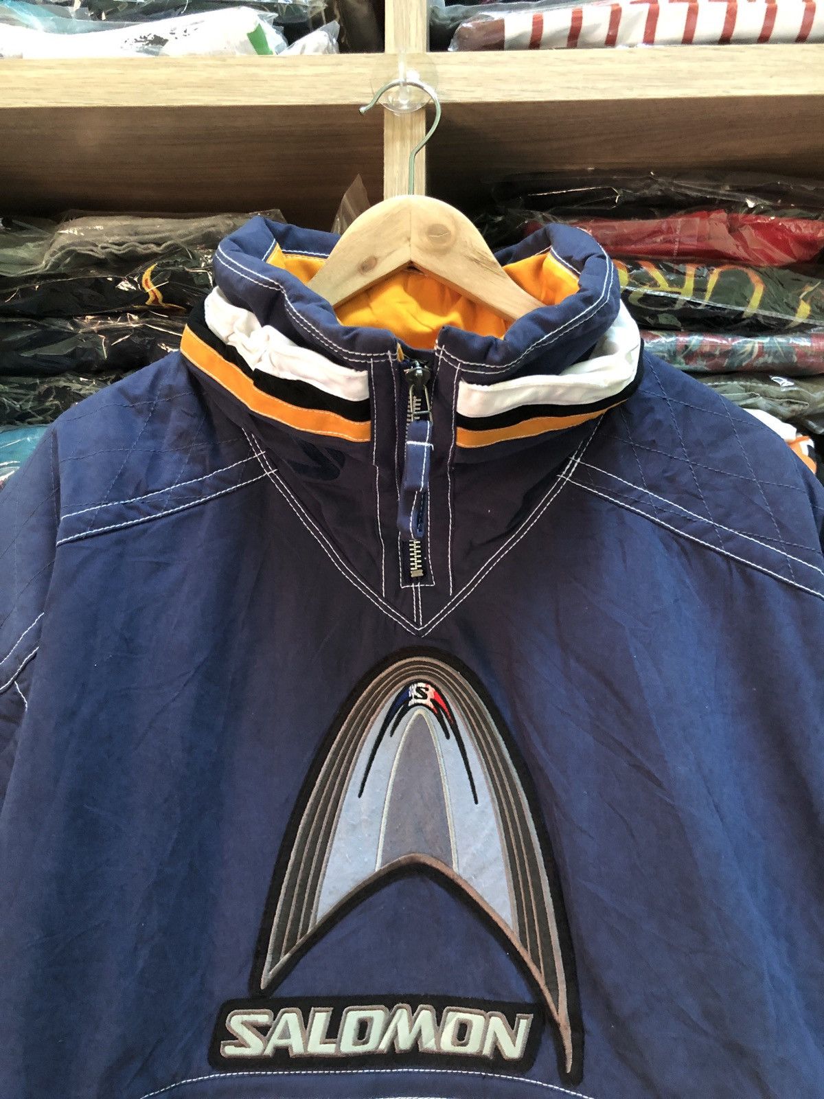 Salomon Rare Vintage Salomon Spell Out Logo Ski Jacket Size US M / EU 48-50 / 2 - 9 Thumbnail