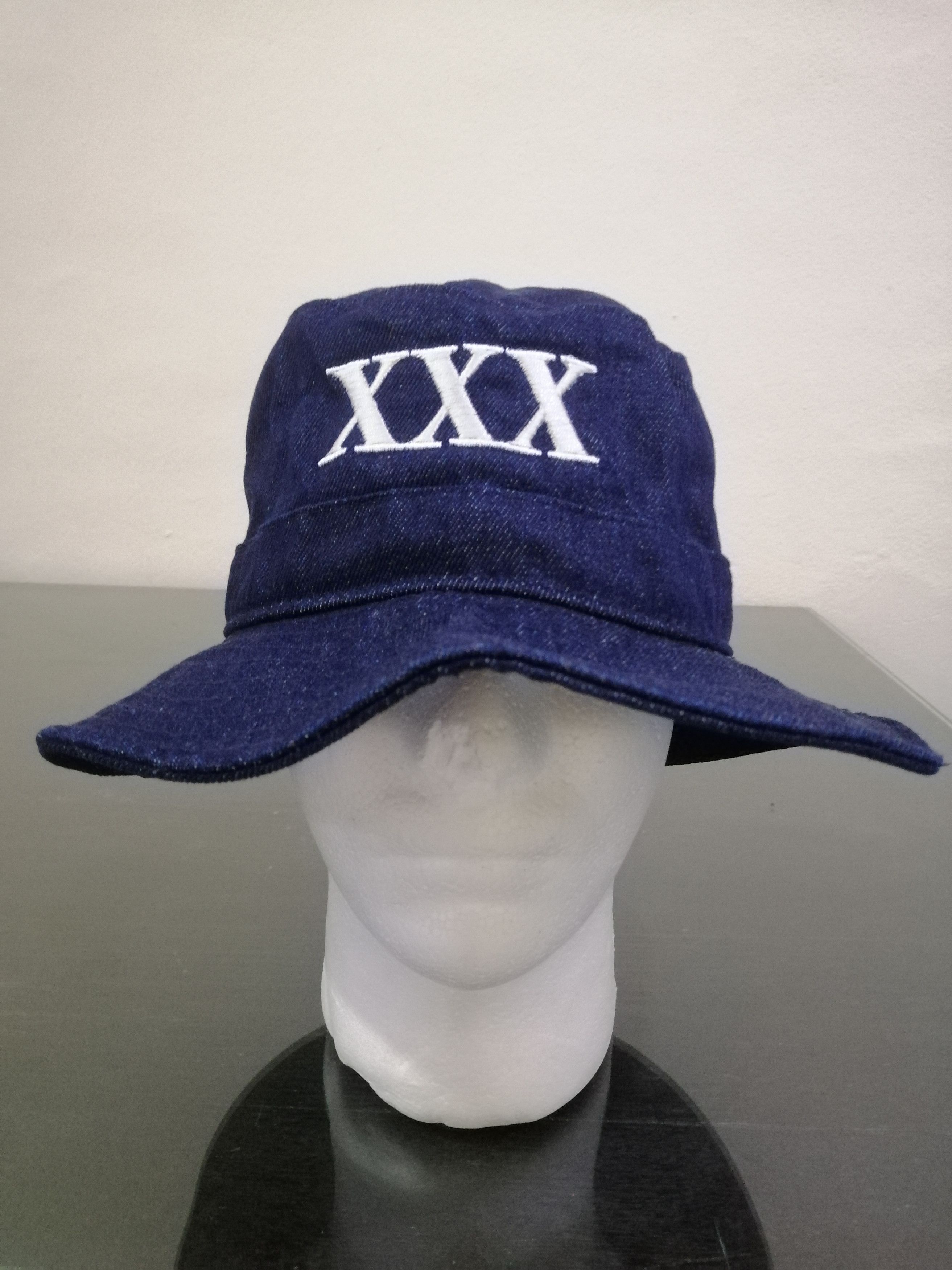 Japanese Brand × Vintage Japanese XXX Bucket Hat Denim Size ONE SIZE - 1 Thumbnail