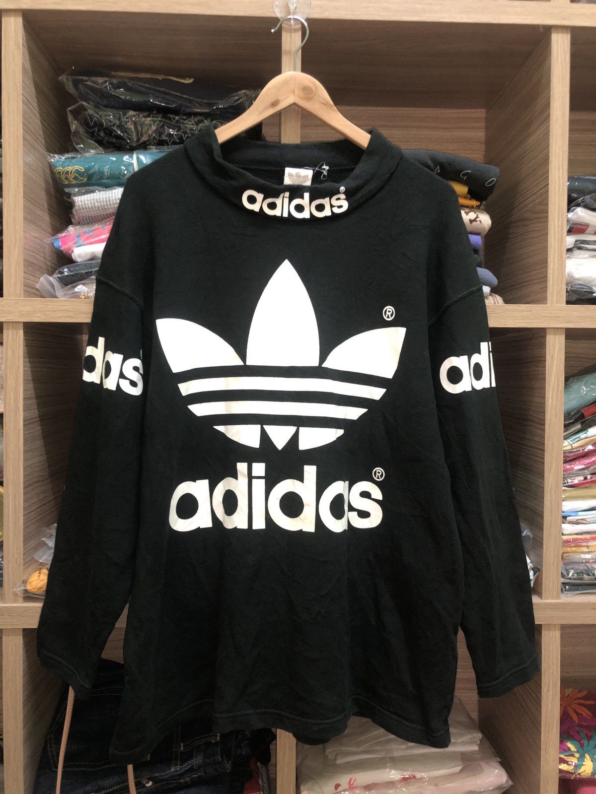 💥Vintage Adidas Decente Big Logo Sweatshirts Pullover