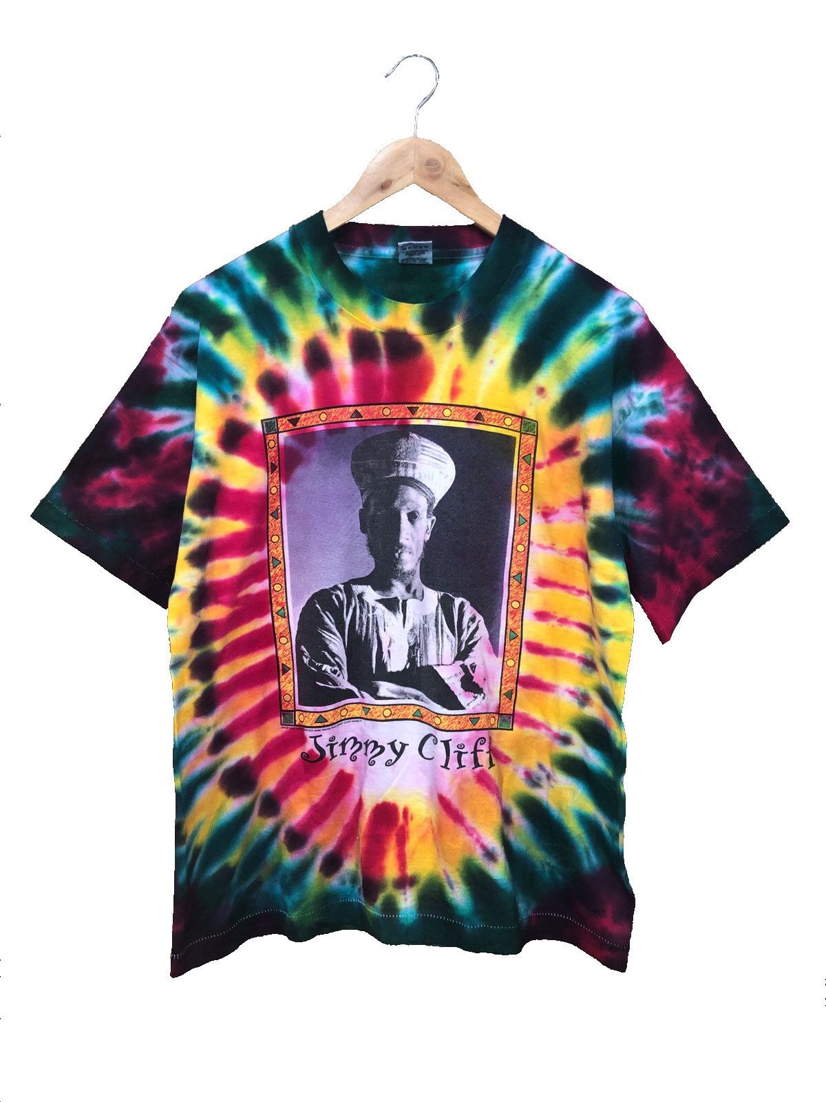 Band Tees Vintage 90s Jimmy Cliff Ska Reggae World Tour 1995 Tie Dye Size US L / EU 52-54 / 3 - 1 Thumbnail