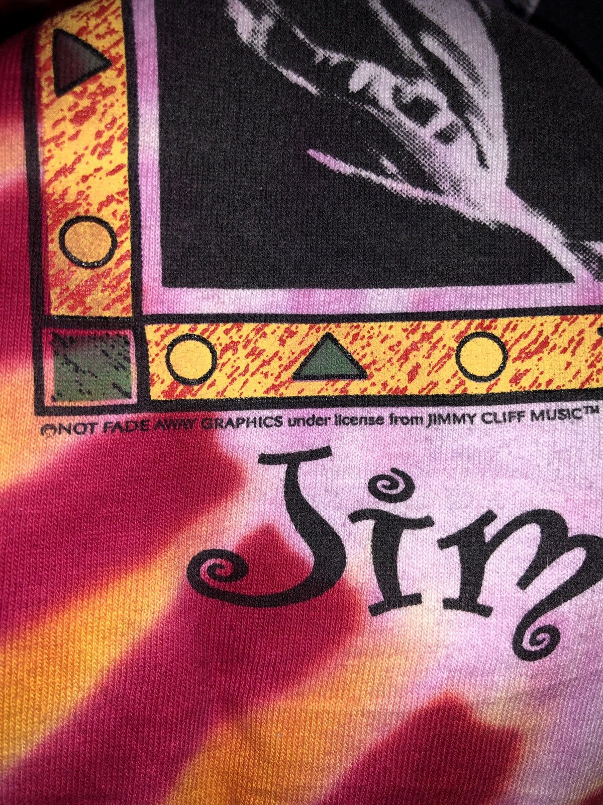 Band Tees Vintage 90s Jimmy Cliff Ska Reggae World Tour 1995 Tie Dye Size US L / EU 52-54 / 3 - 3 Thumbnail