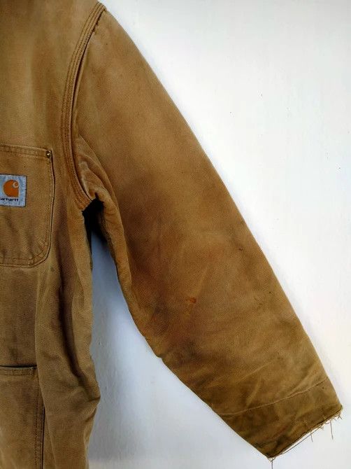 Carhartt Vintage 90s Detroit Distressed Carhartt Blanket Chore Jacket Size US L / EU 52-54 / 3 - 7 Thumbnail