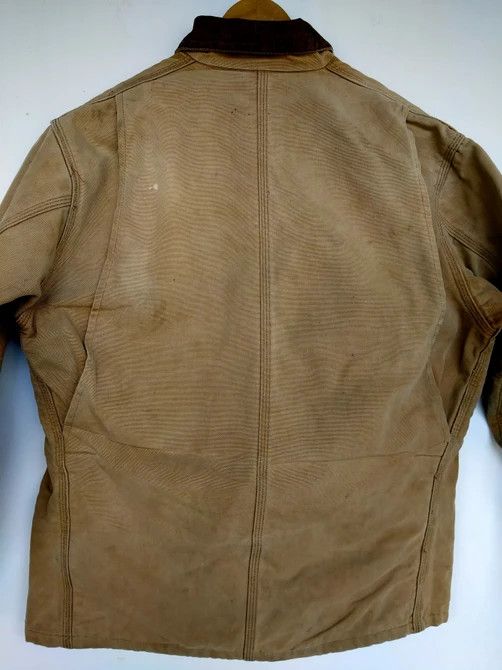 Carhartt Vintage 90s Detroit Distressed Carhartt Blanket Chore Jacket Size US L / EU 52-54 / 3 - 5 Thumbnail