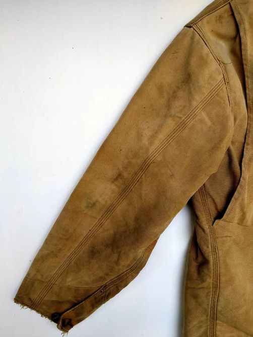 Carhartt Vintage 90s Detroit Distressed Carhartt Blanket Chore Jacket Size US L / EU 52-54 / 3 - 8 Thumbnail
