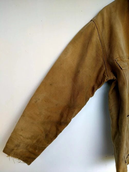 Carhartt Vintage 90s Detroit Distressed Carhartt Blanket Chore Jacket Size US L / EU 52-54 / 3 - 6 Thumbnail