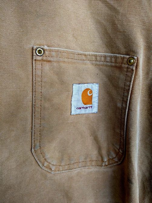 Carhartt Vintage 90s Detroit Distressed Carhartt Blanket Chore Jacket Size US L / EU 52-54 / 3 - 10 Thumbnail