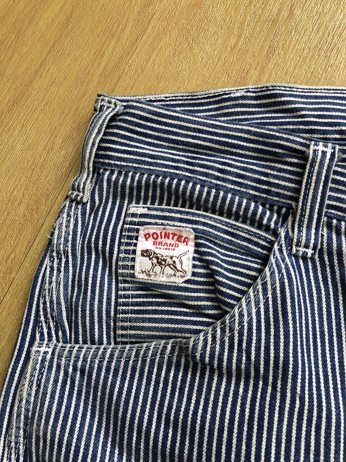 Pointer Vintage Pointer Hickory Stripe Worker Carpenter Pants Size US 32 / EU 48 - 5 Thumbnail