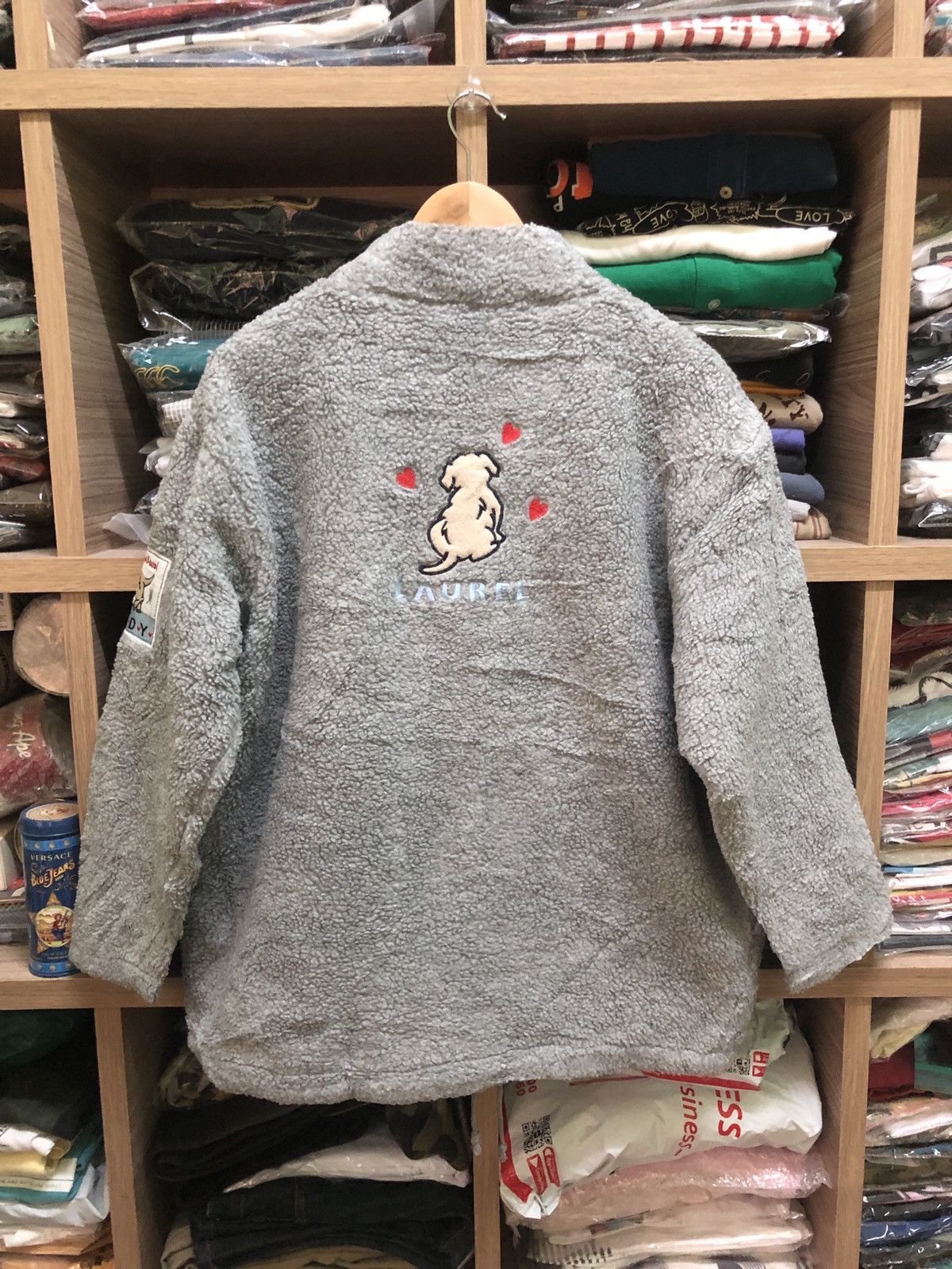 Japanese Brand × Vintage Vintage Kobe Laurel Running Puppy Printed Embroidery Fleece Size US L / EU 52-54 / 3 - 2 Thumbnail