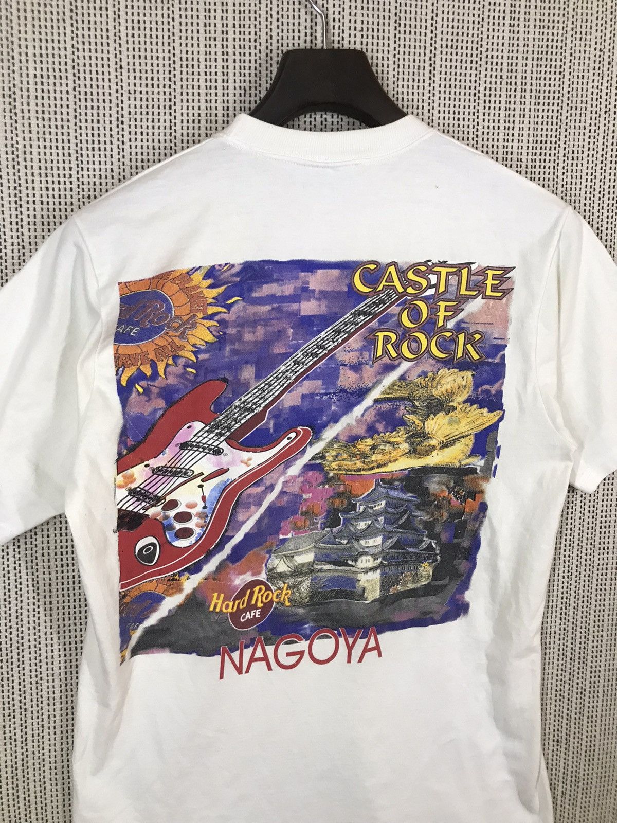 Hard Rock Cafe ‼️VTG HARD ROCK CAFE NAGOYA CASTLE OF ROCK TSHIRT‼️ Size US M / EU 48-50 / 2 - 6 Thumbnail