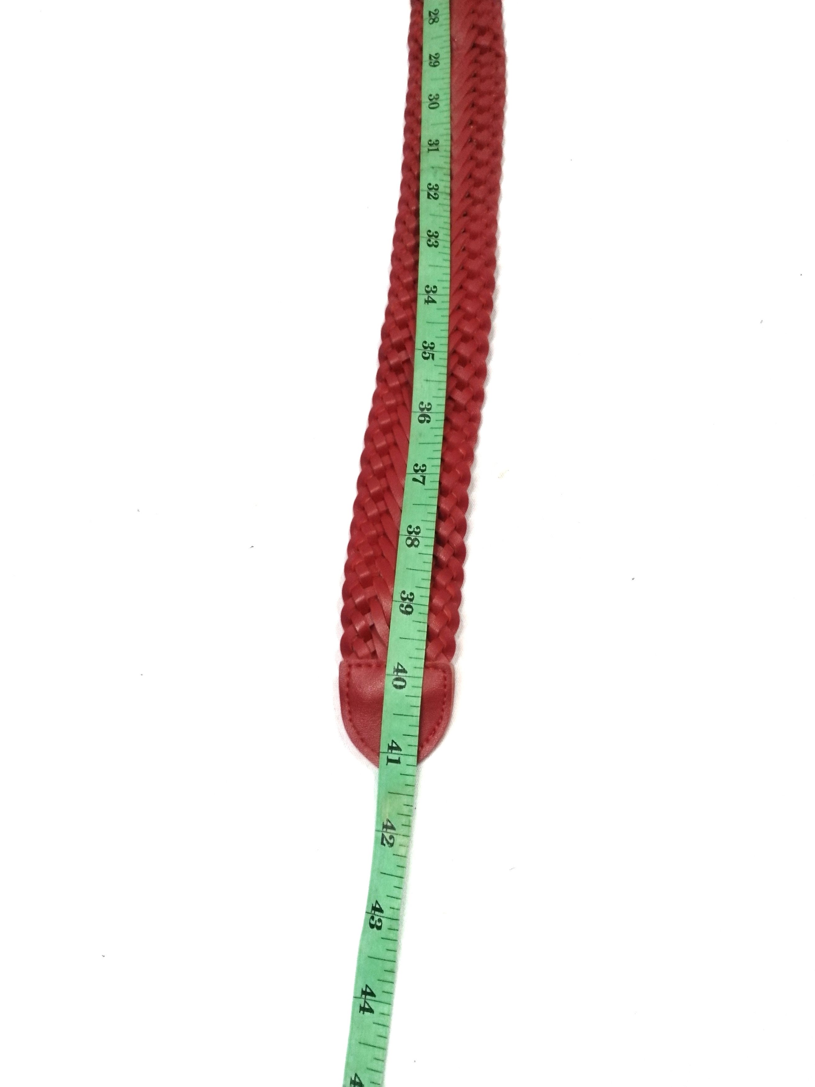 Japanese Brand × Other Red Leather Big Buckle Belt Size ONE SIZE - 4 Thumbnail