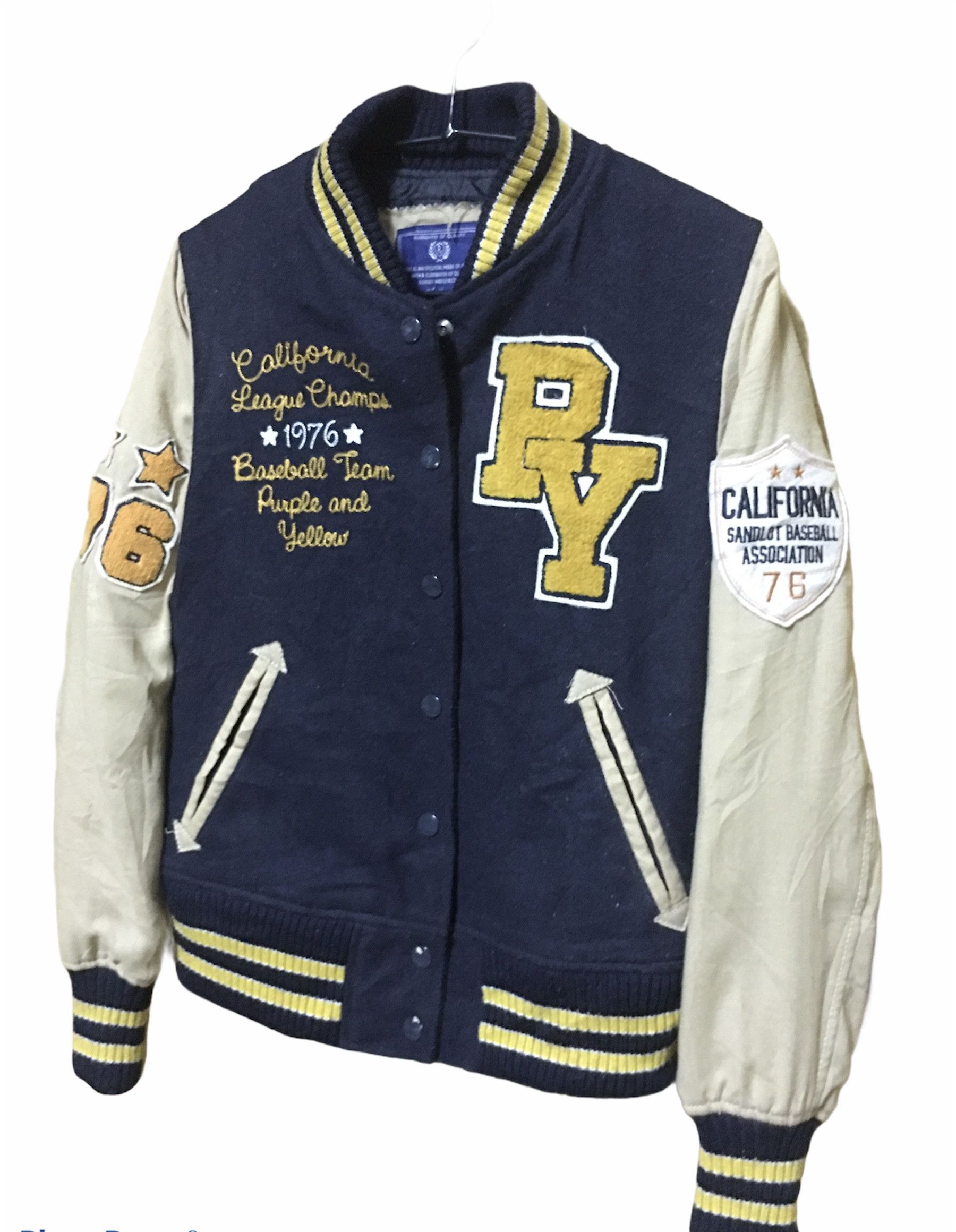 Vintage Last Drop Vintage Baseball jacket California super champion Size US M / EU 48-50 / 2 - 4 Thumbnail
