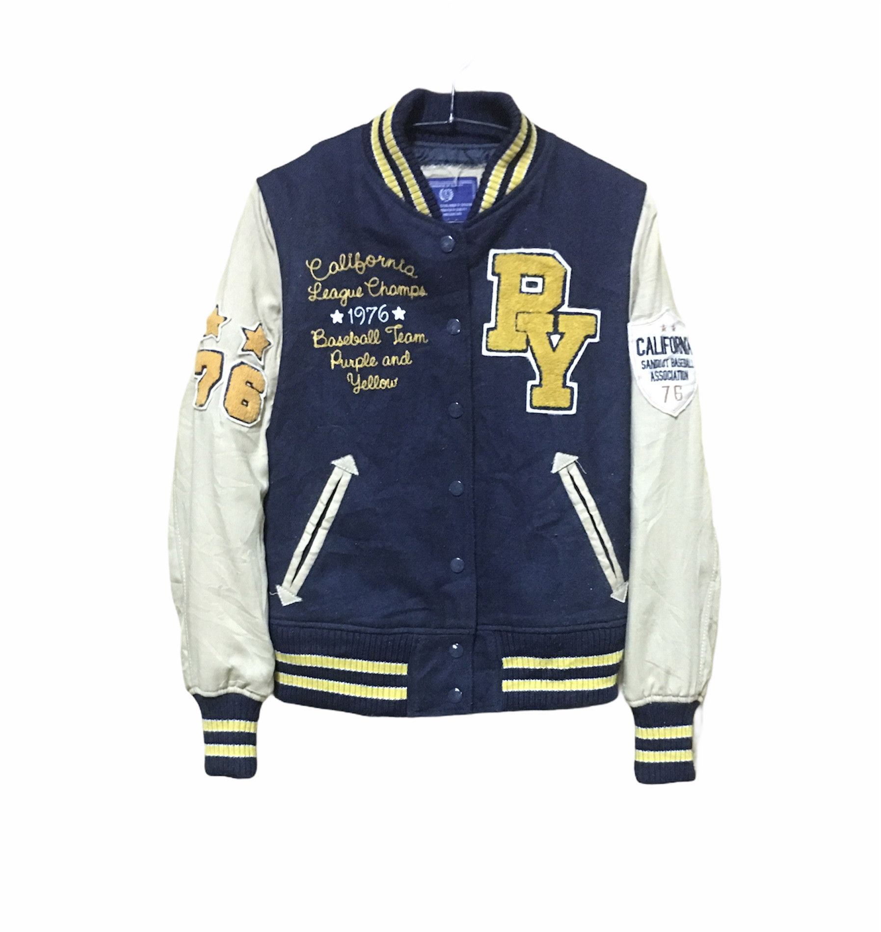Vintage Last Drop Vintage Baseball jacket California super champion Size US M / EU 48-50 / 2 - 2 Thumbnail