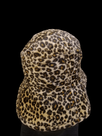 Japanese Brand Leopard Bucket Hat Wool Fleece Size ONE SIZE - 4 Thumbnail