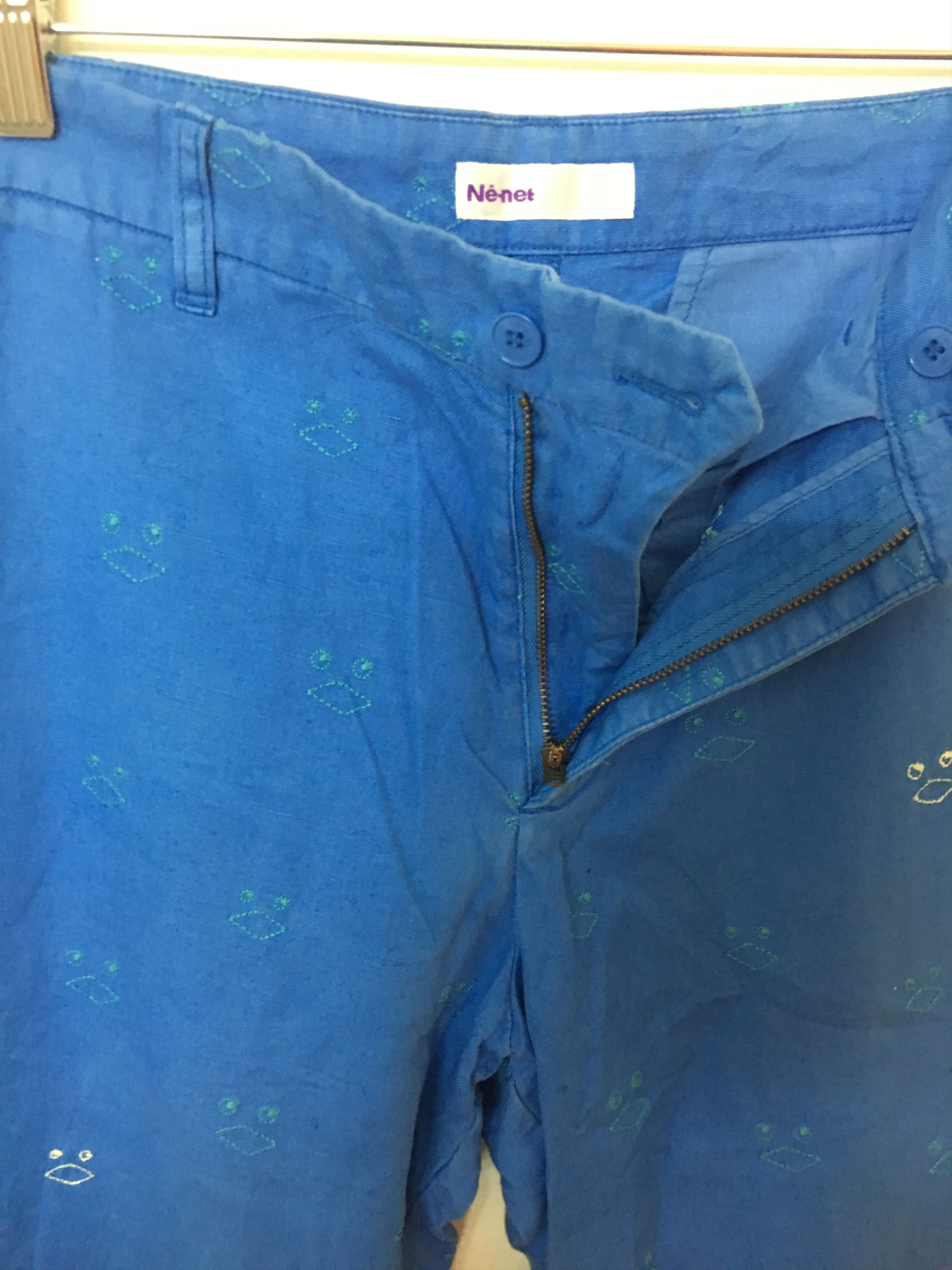 Issey Miyake × Japanese Brand × Ne-Net Ne-Net By Issey Miyake Cropped Pant Full Print Pant Size US 32 / EU 48 - 8 Thumbnail