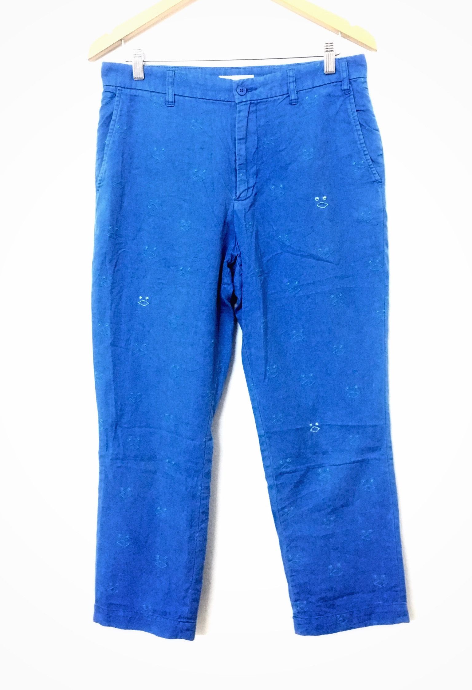 Issey Miyake × Japanese Brand × Ne-Net Ne-Net By Issey Miyake Cropped Pant Full Print Pant Size US 32 / EU 48 - 3 Thumbnail
